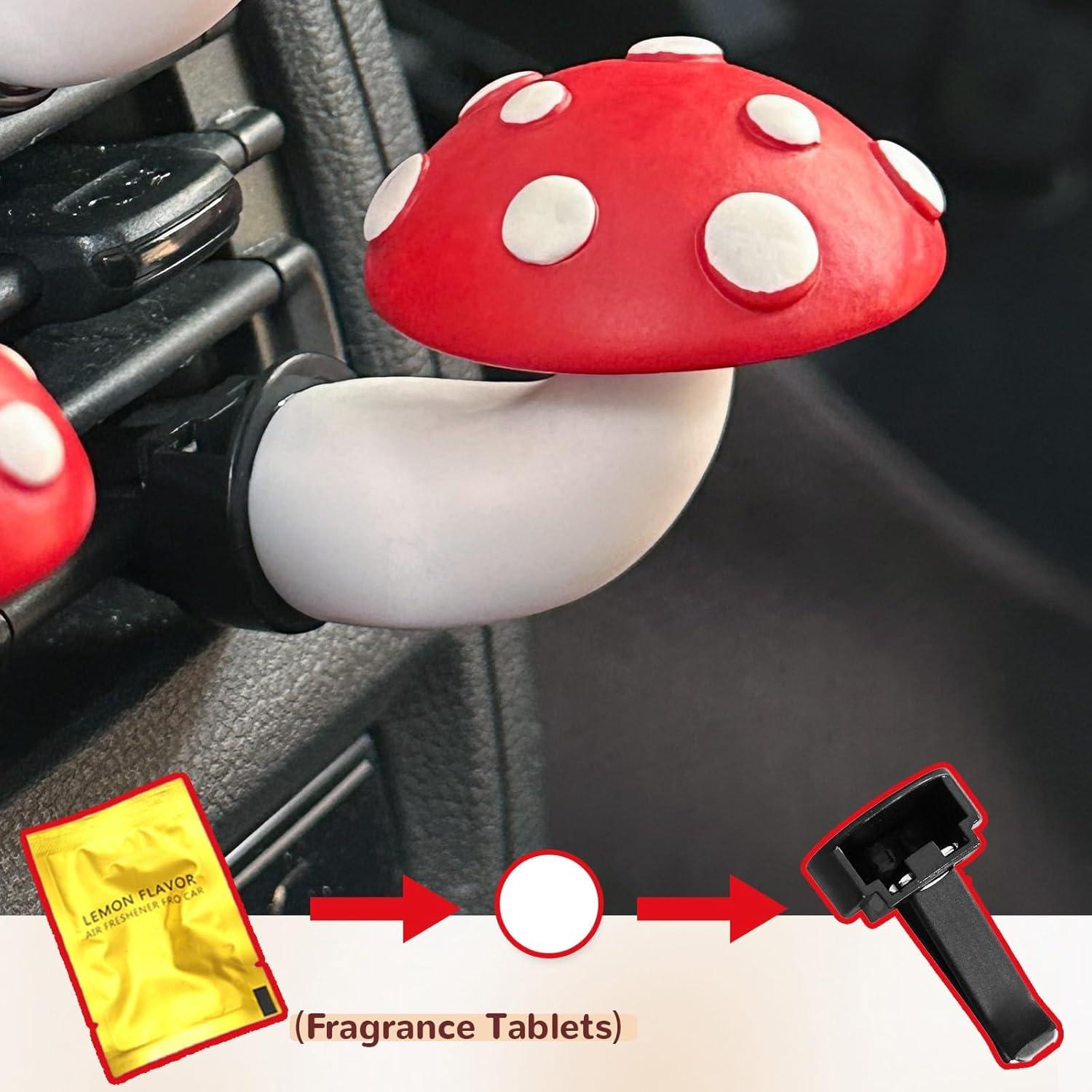 Ambientador de Aire para Auto Zmoso en Clip de Champiñón