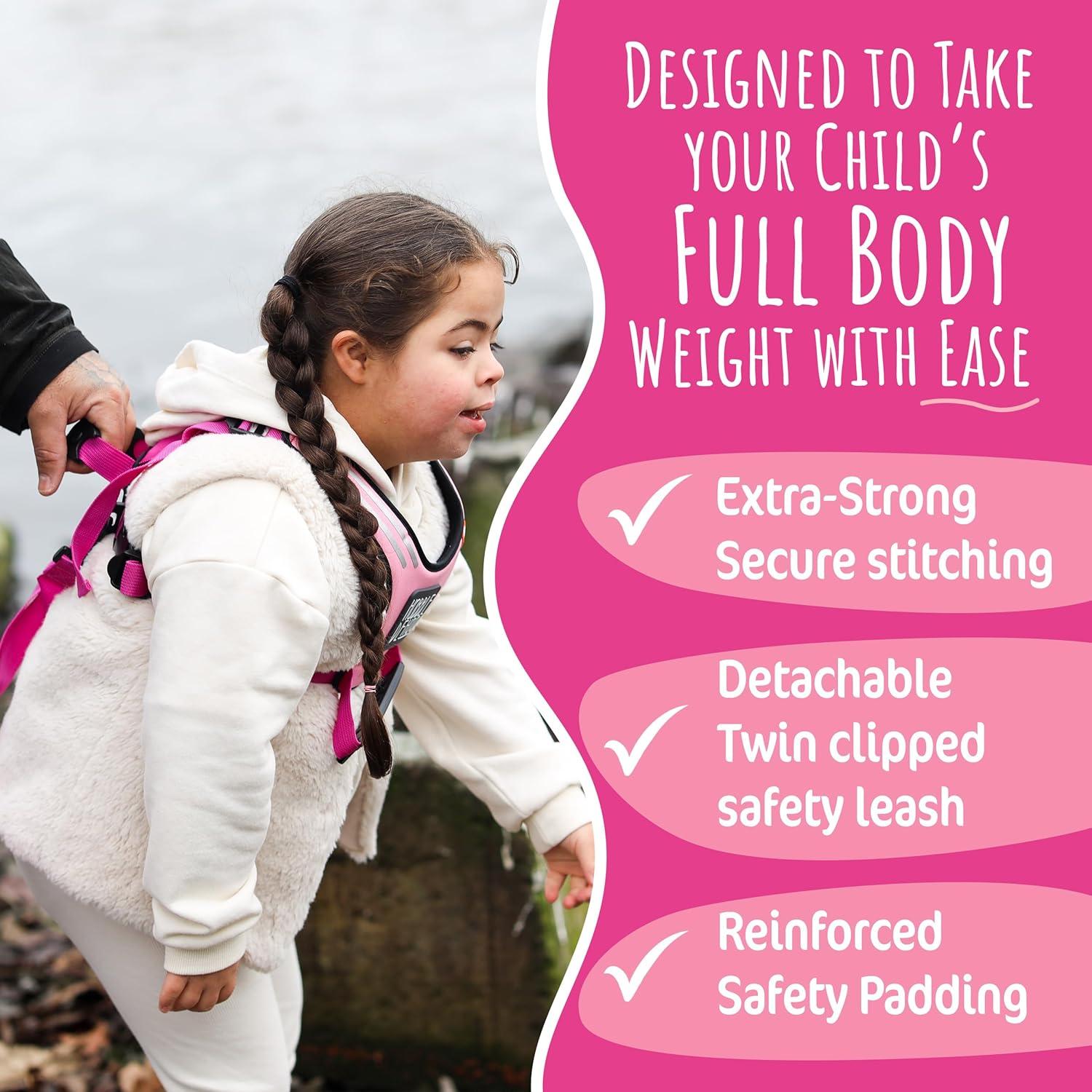 Arnés de Seguridad Hobbledehoo para Niños 2-7 Años Rosa