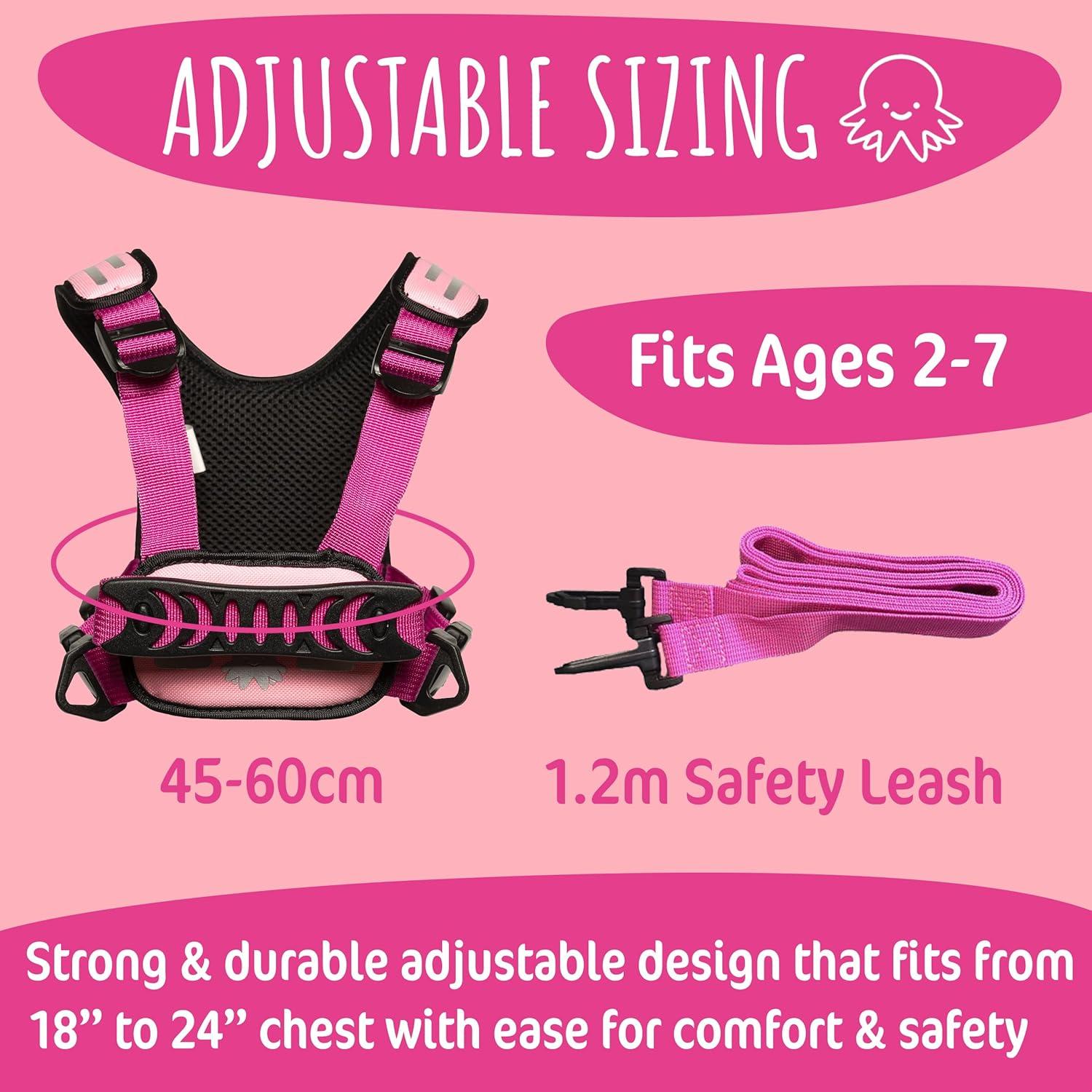 Arnés de Seguridad Hobbledehoo para Niños 2-7 Años Rosa