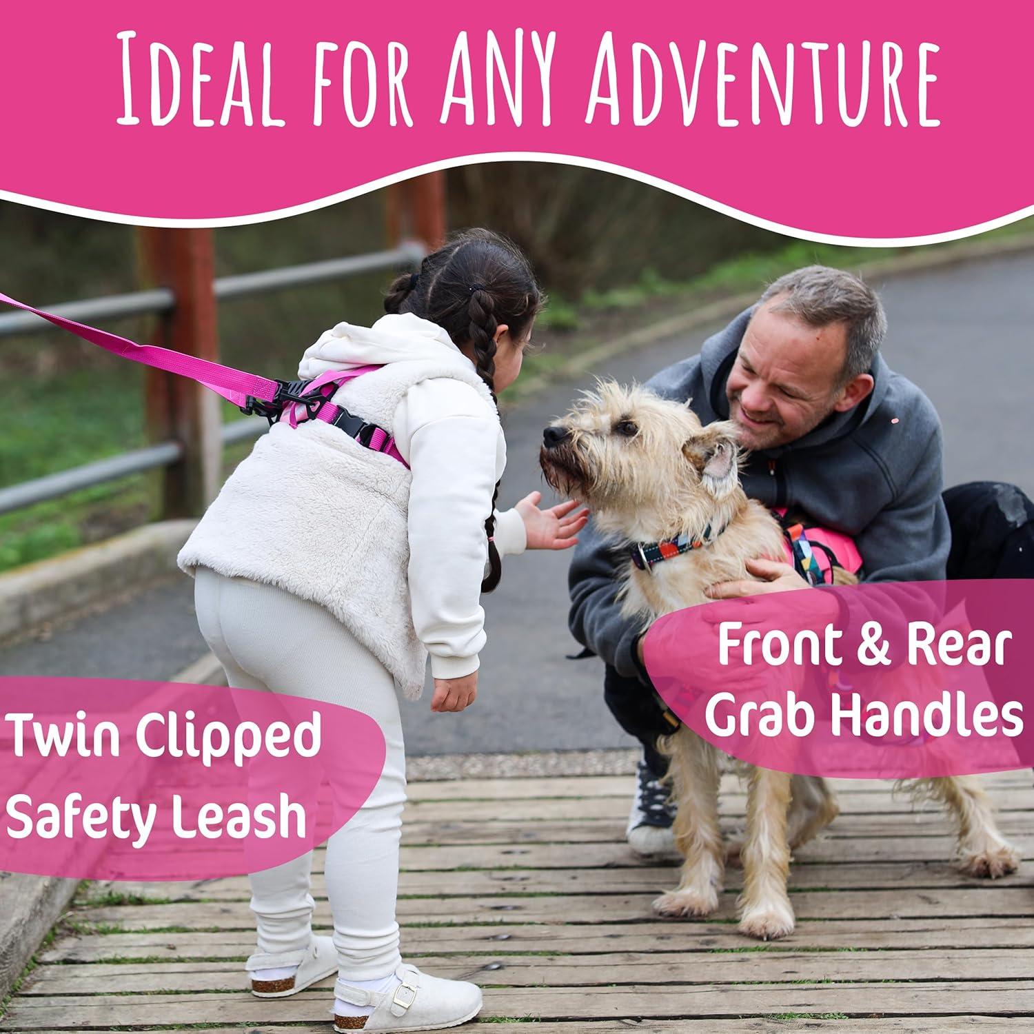 Arnés de Seguridad Hobbledehoo para Niños 2-7 Años Rosa