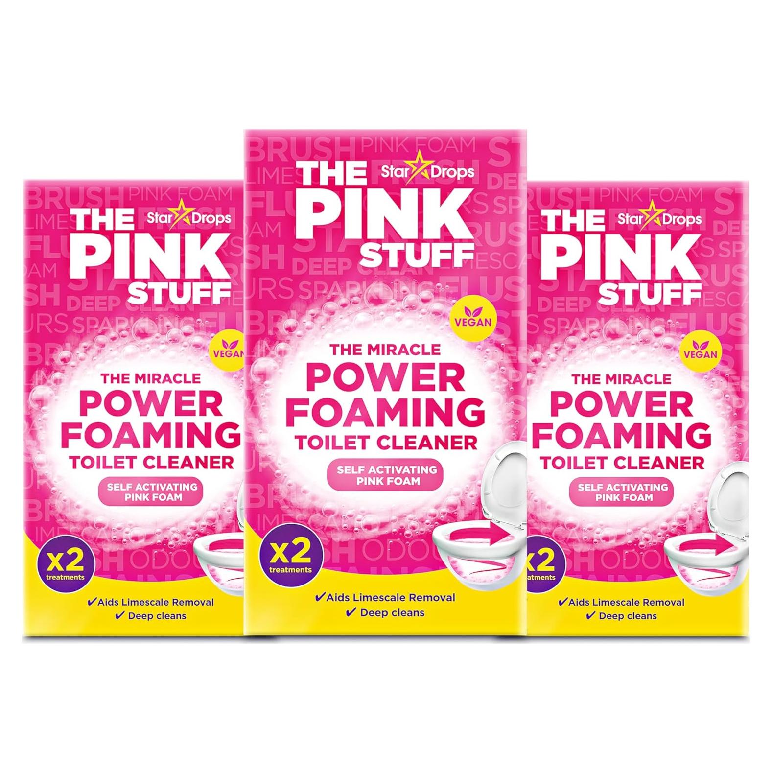 Limpiador de Inodoros Espumoso Rosa The Pink Stuff 198g x3