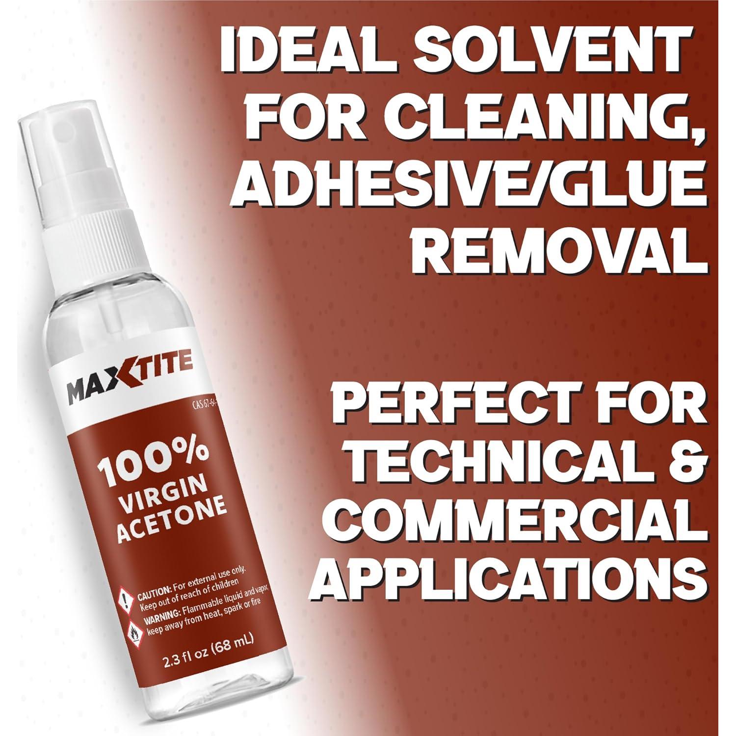 Acetona Profesional MaxTite 68.1 ml - Limpiador Multiuso