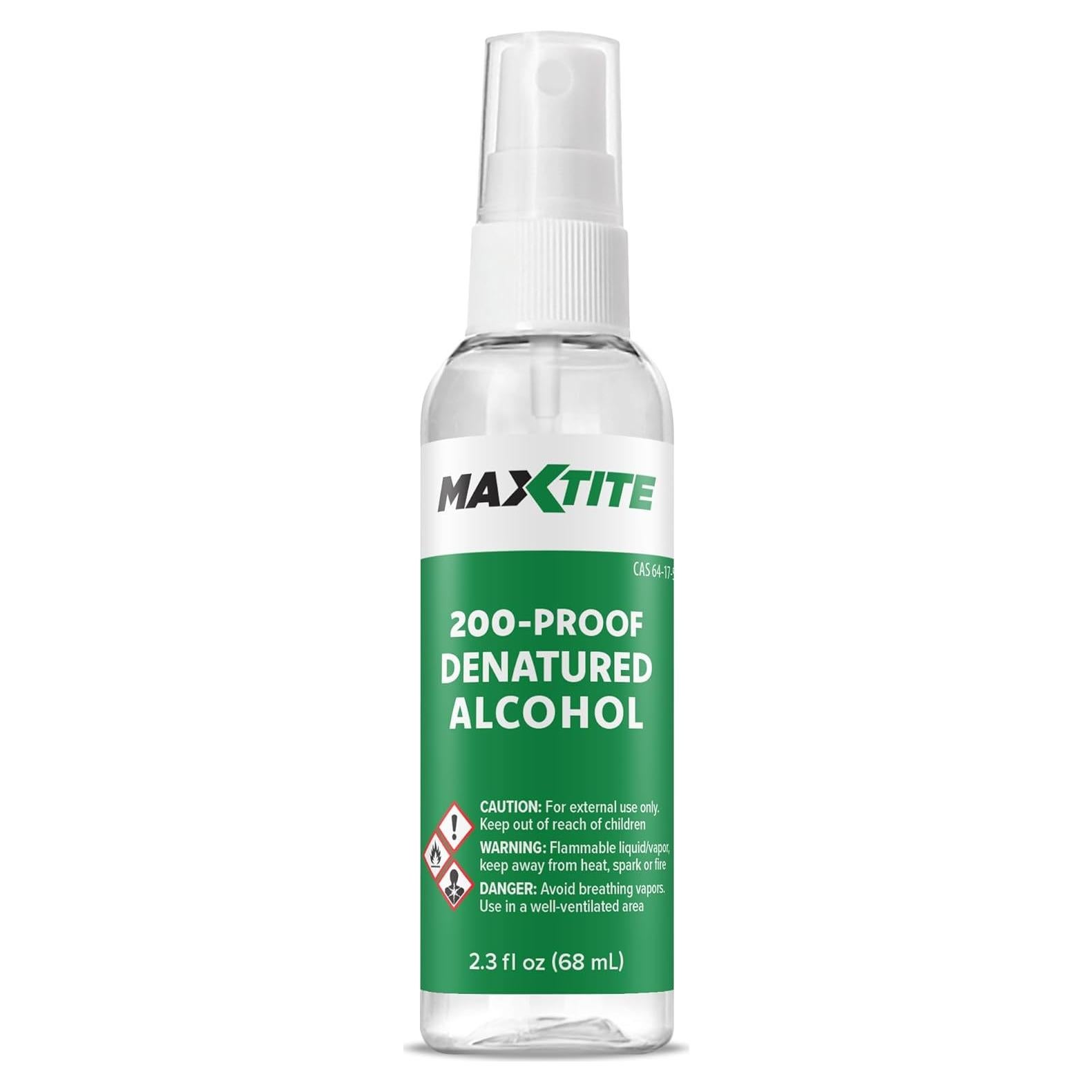 Alcohol Desnaturalizado 200-Prueba MaxTite 68.1 ml Pulverizador