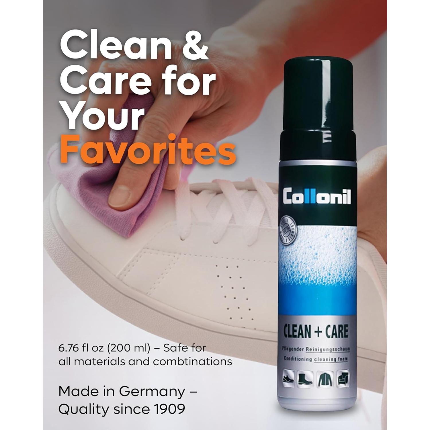 Collonil Clean & Care Limpiador Espuma 200 ml - Cuero y Textiles