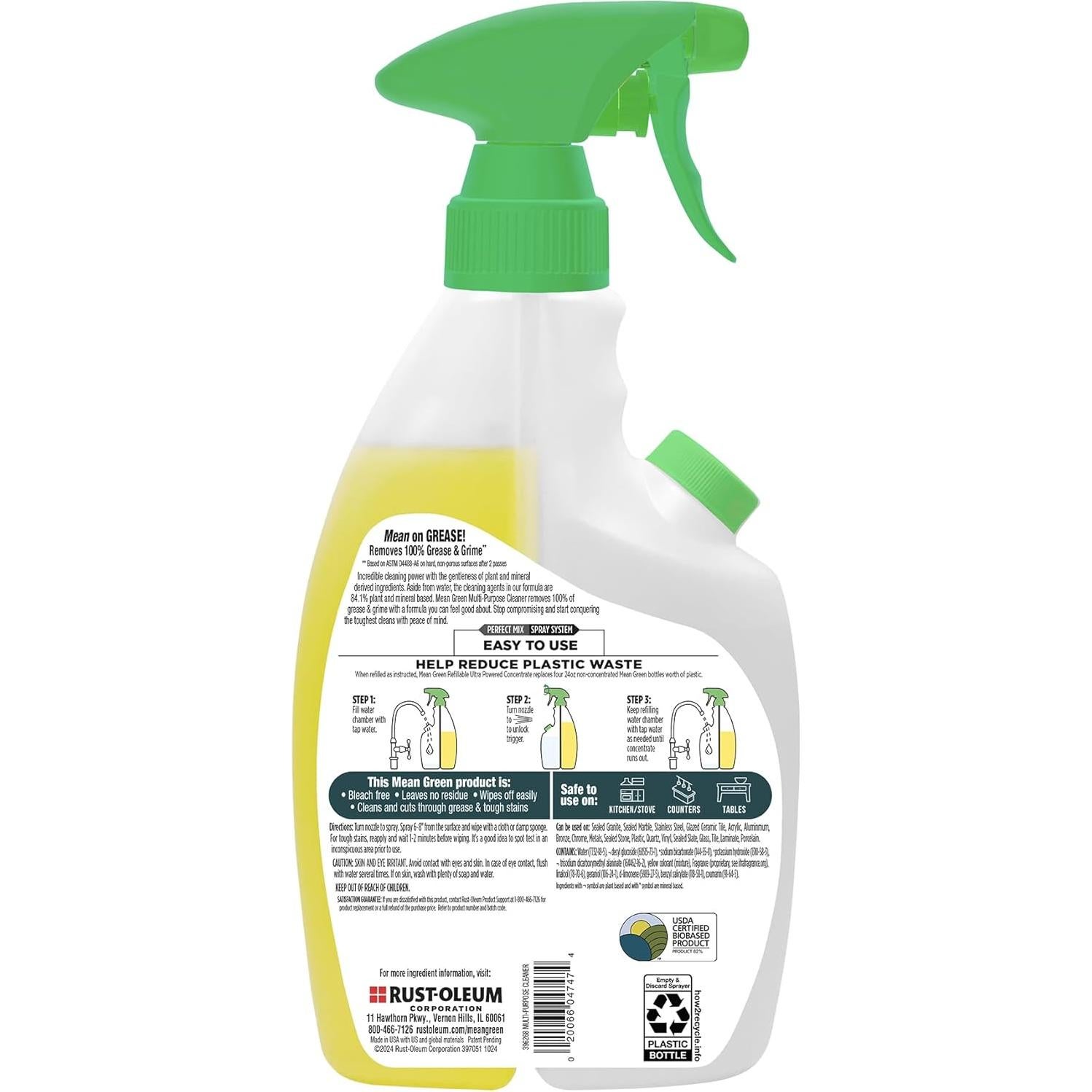 Limpiador Multiusos Concentrado Mean Green 421 ml Cítricos Té Verde