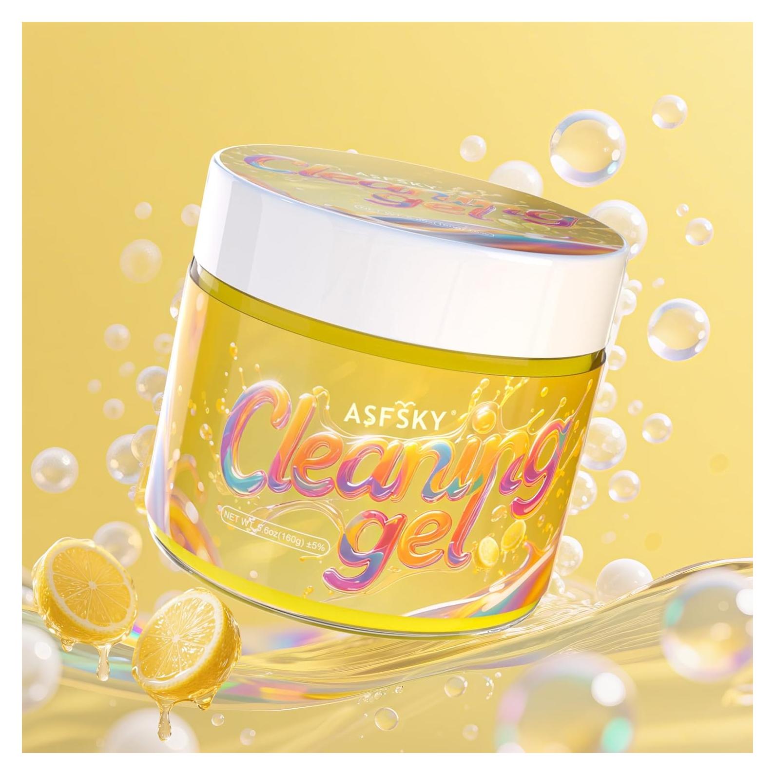 Gel de Limpieza ASFSKY Limón 190g para Interiores de Autos