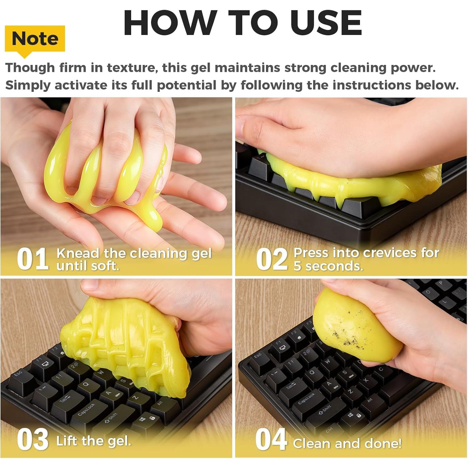 Gel de Limpieza ASFSKY Limón 190g para Interiores de Autos