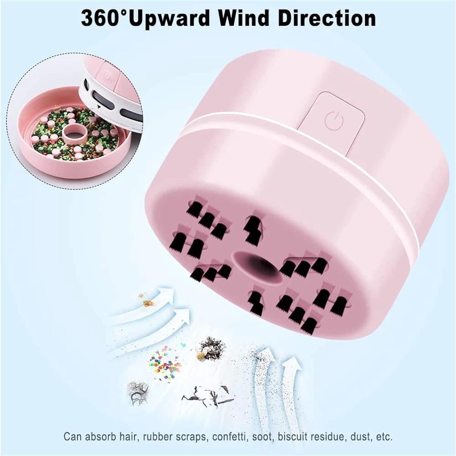 Aspiradora Mini Huacan para Pintura de Diamante Rosa 8.5x6.3cm