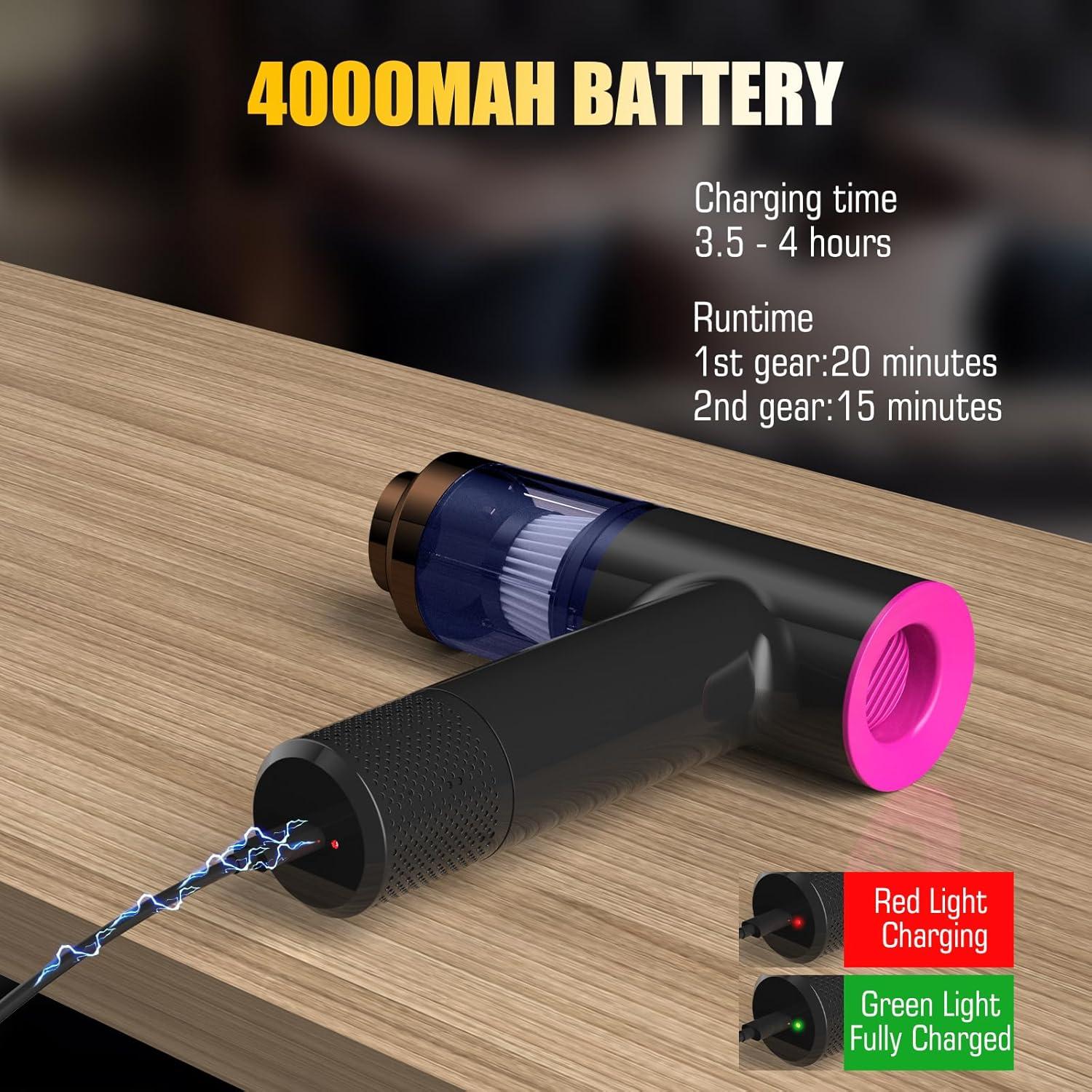 Aspiradora de Mano KLAASEN Sin Cable 12000Pa Portátil Ligera