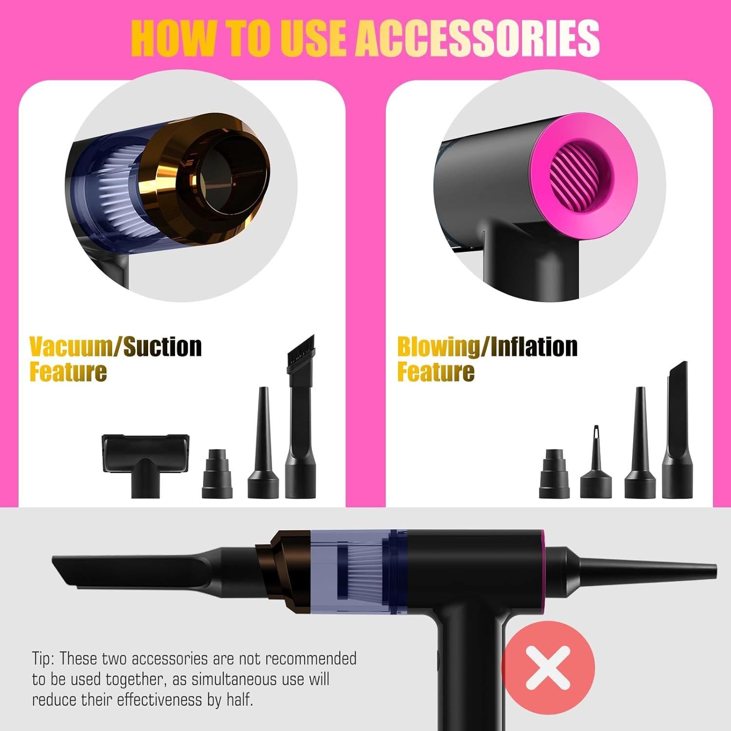 Aspiradora de Mano KLAASEN Sin Cable 12000Pa Portátil Ligera