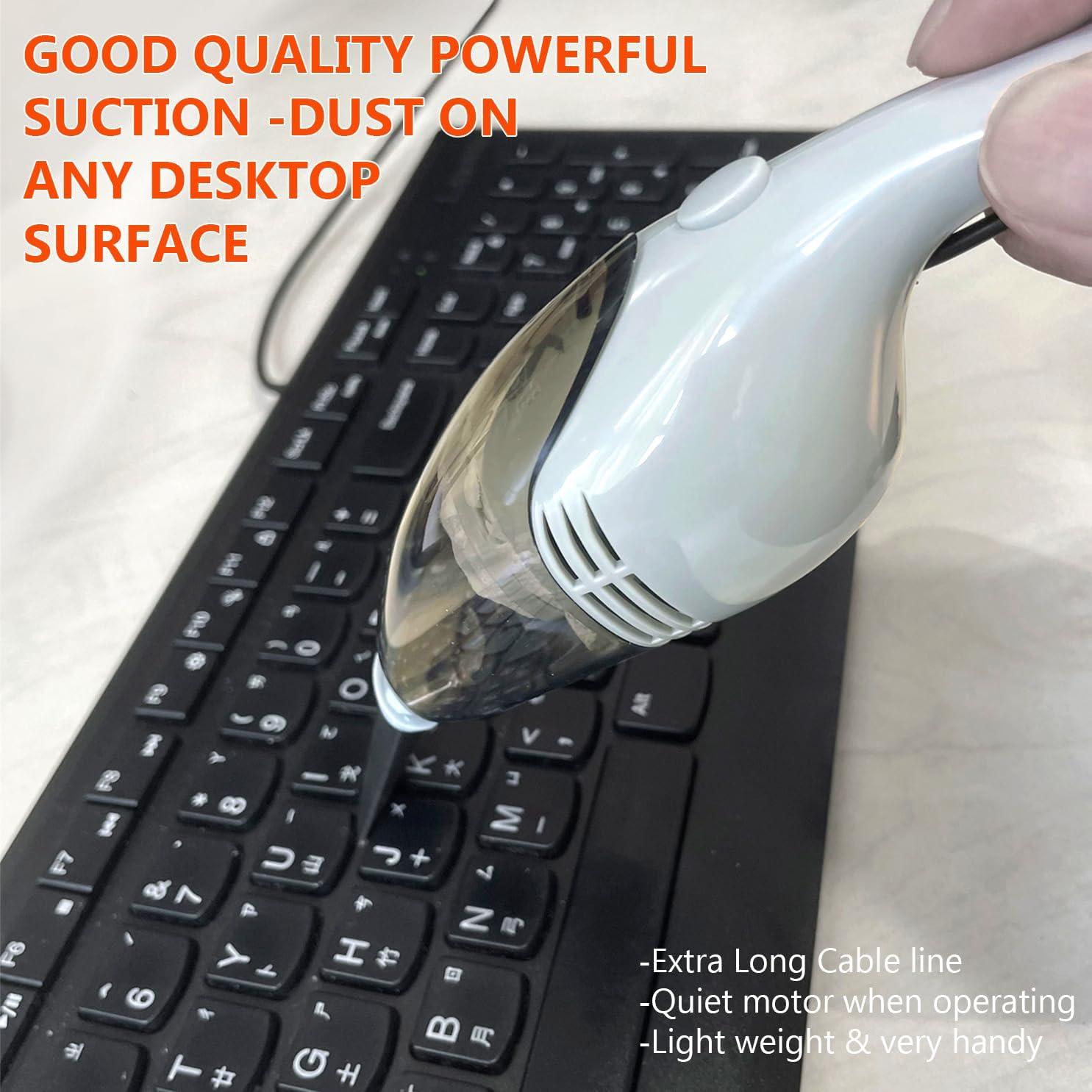 Aspiradora Mini HKODP Ligera 30g para Teclados y Escritorios