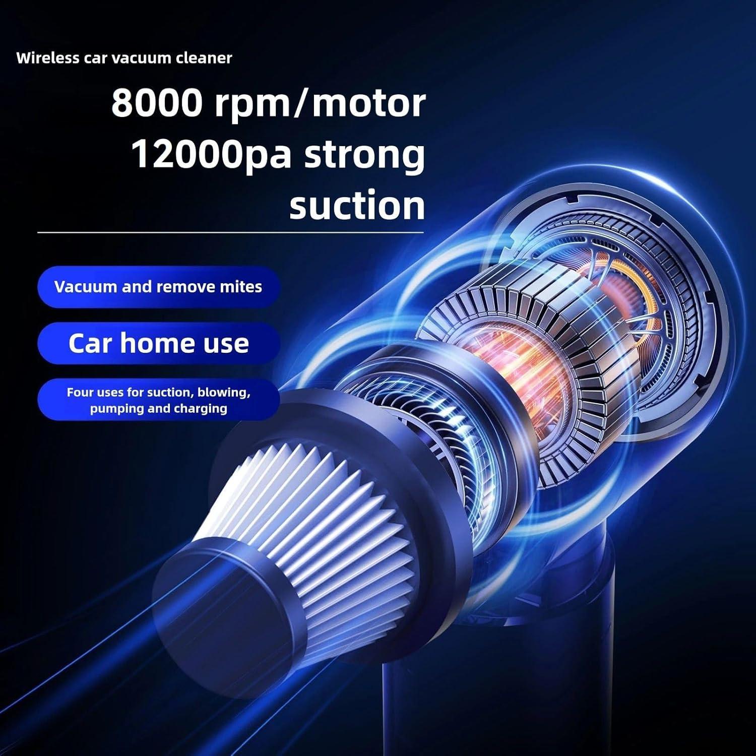 Aspiradora de Coche Inalámbrica Foivtrui FO-XCQ-808 120W 12000Pa