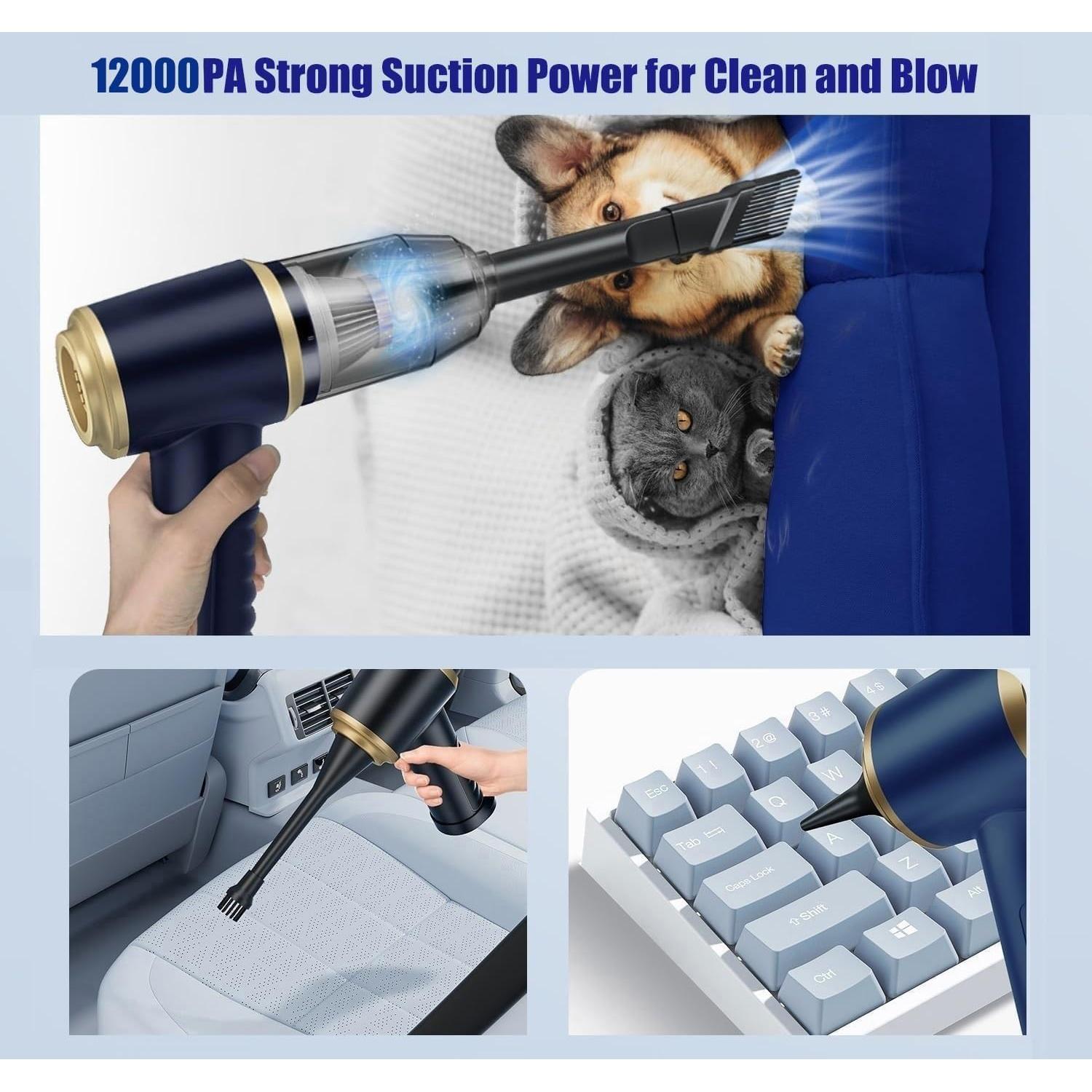 Aspiradora de Coche Inalámbrica Foivtrui FO-XCQ-808 120W 12000Pa