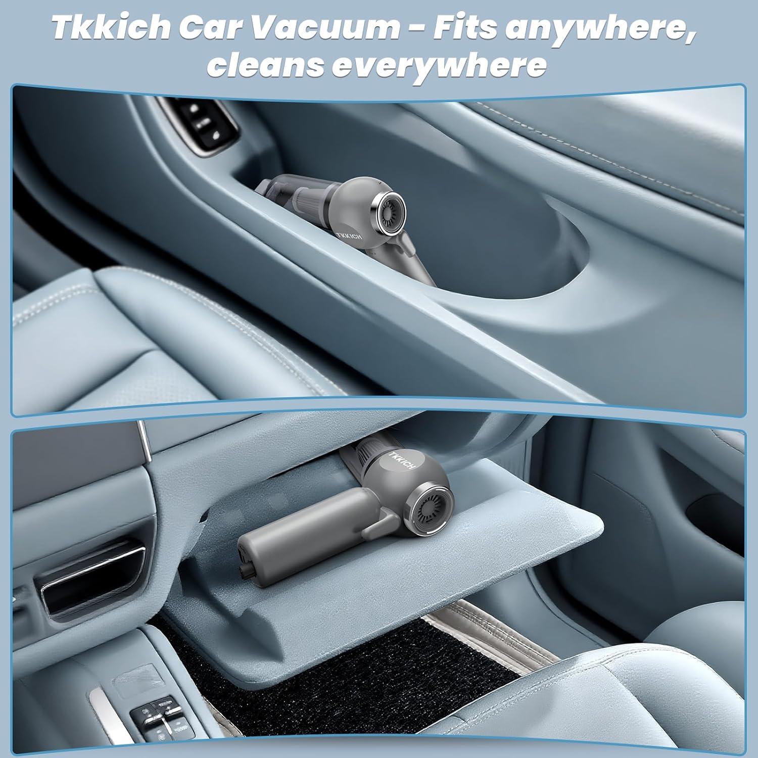 Aspiradora de Coche Portátil Tkkich 18000PA Sin Cable 7 en 1