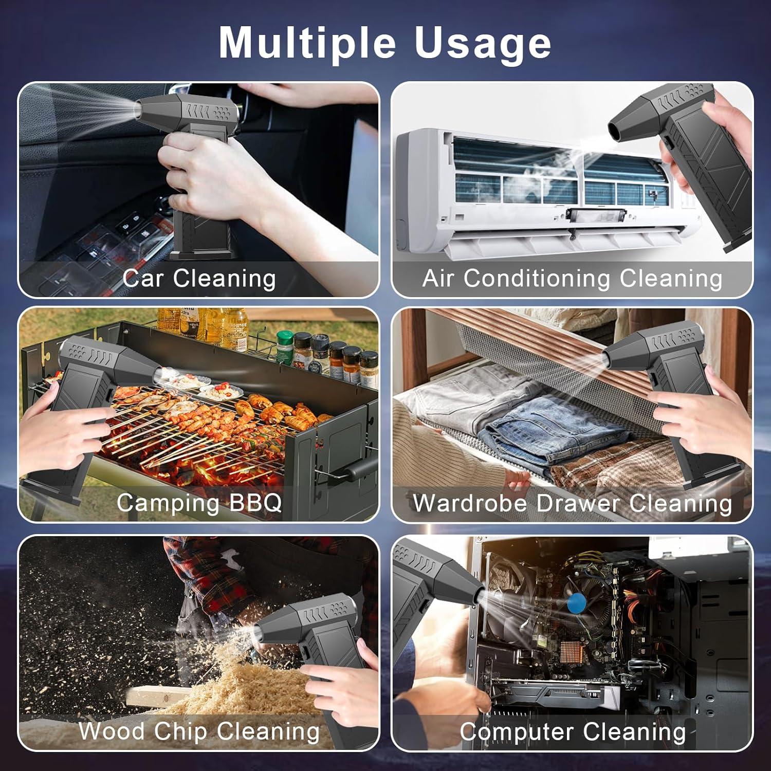 Soplador de Aire Comprimido Tumyow 180000 RPM Inalámbrico