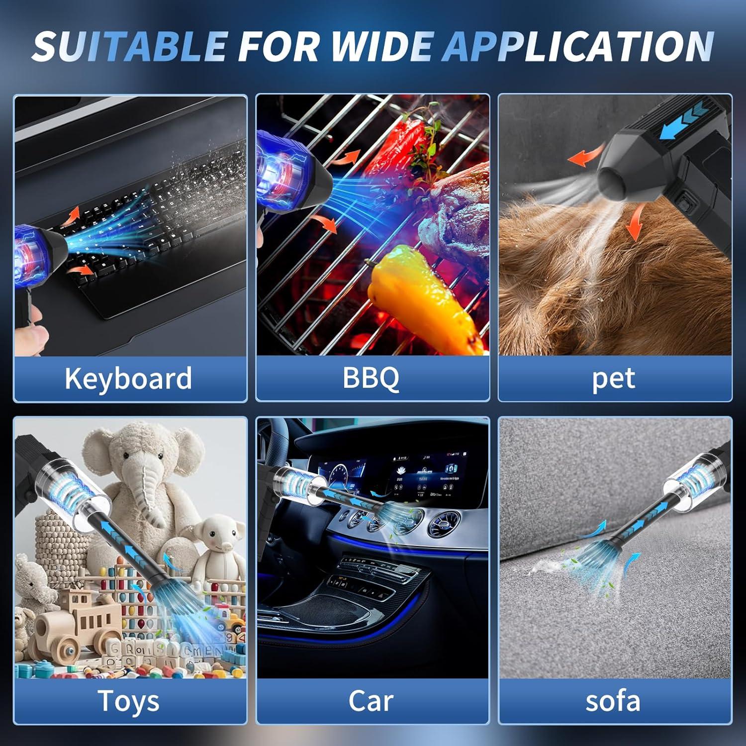 Soplador de Aire Inalámbrico ZGWATO ZGW-713AL 180000 RPM