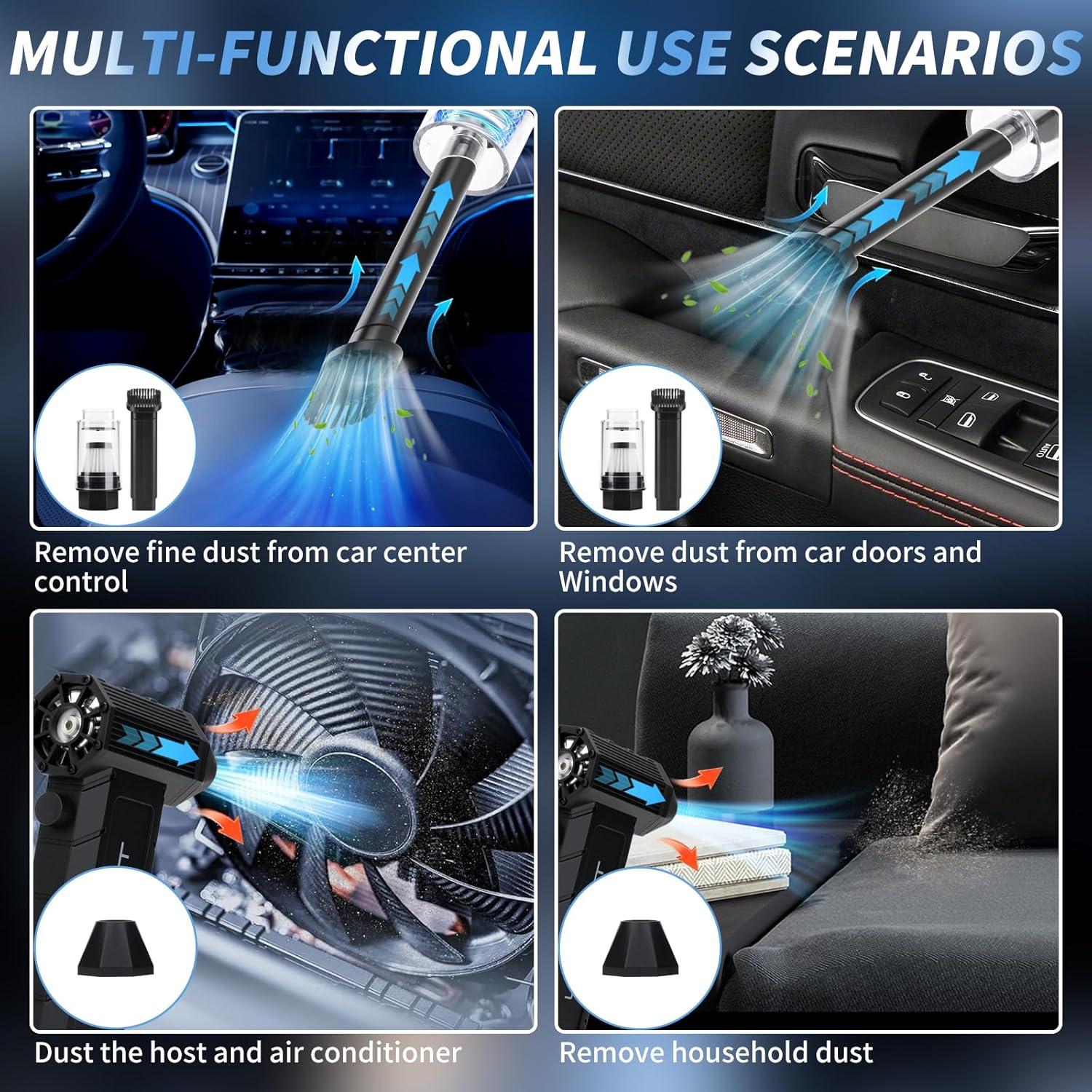 Soplador de Aire Inalámbrico ZGWATO ZGW-713AL 180000 RPM