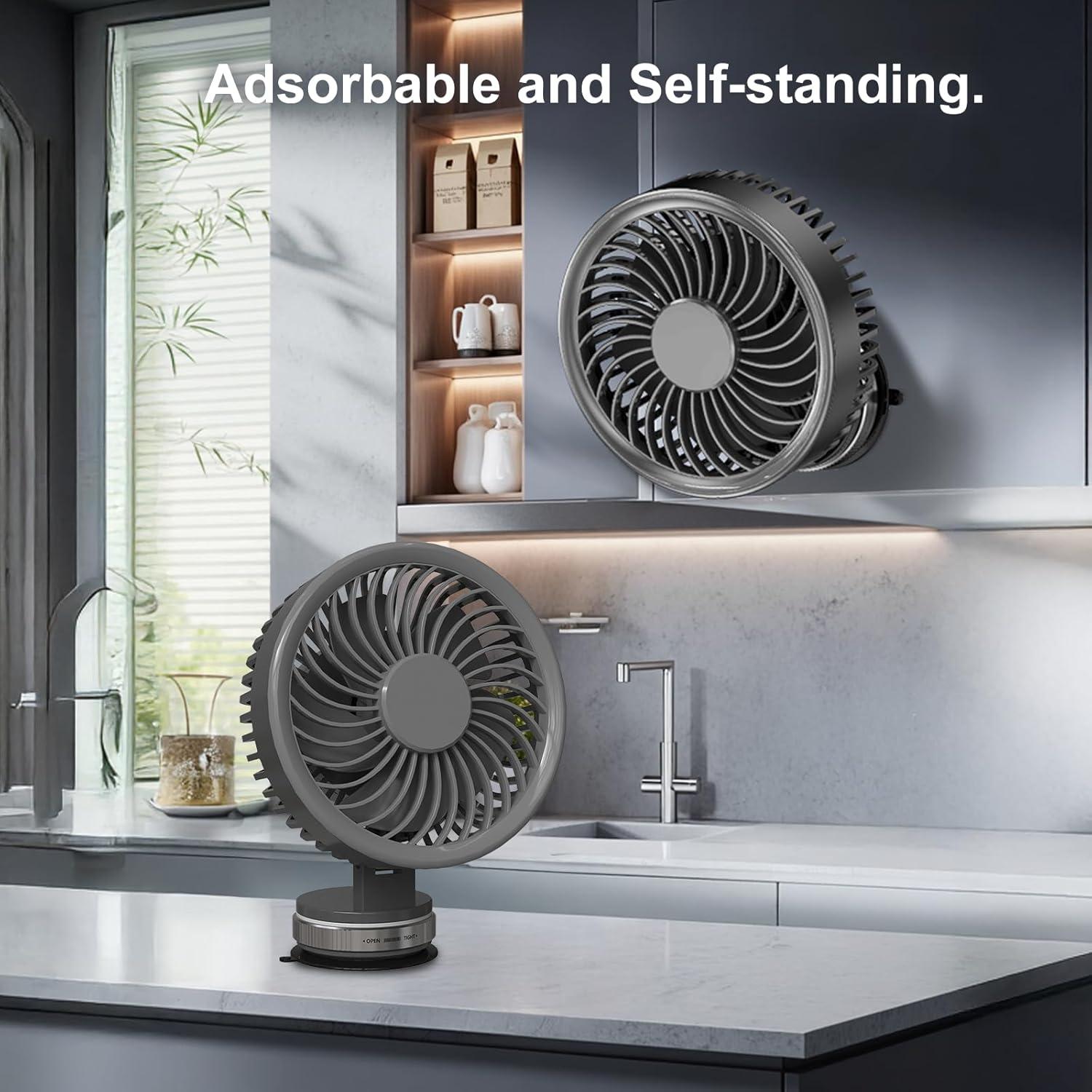 Ventilador Portátil de Succión Zaardend SK-1001 Rosa 5 Aspas