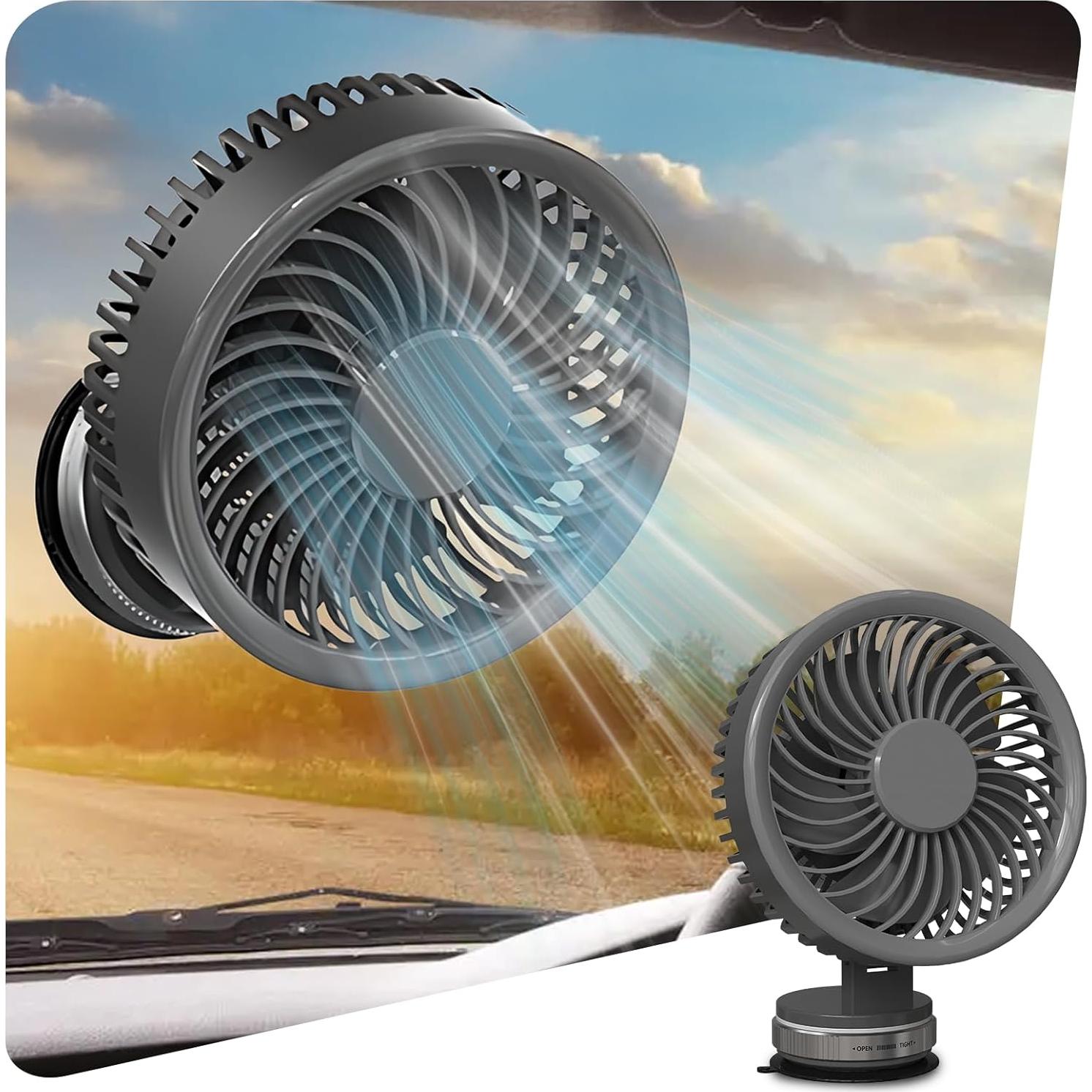 Ventilador Portátil de Succión Zaardend SK-1001 Rosa 5 Aspas