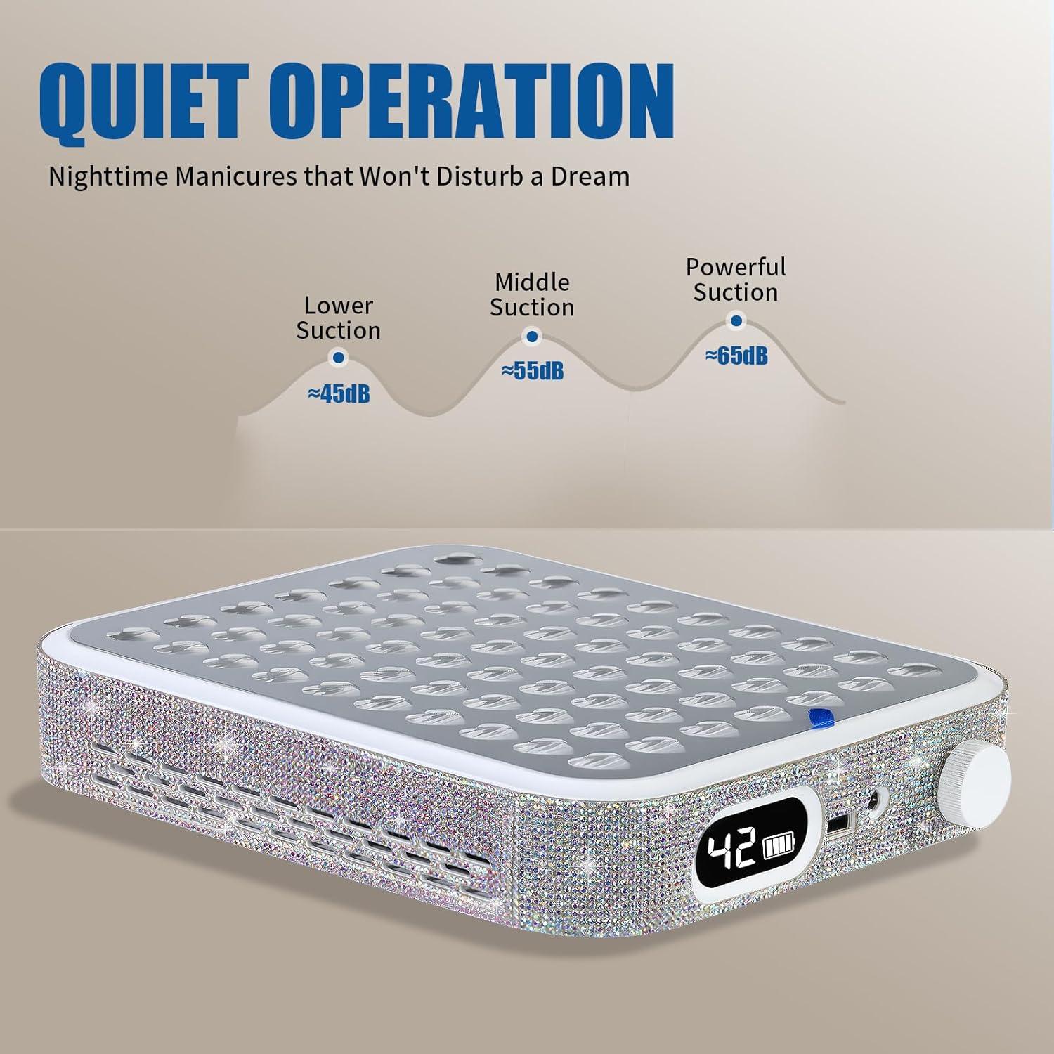 Aspirador de Uñas Recargable Aruiefxe con Filtro Reutilizable