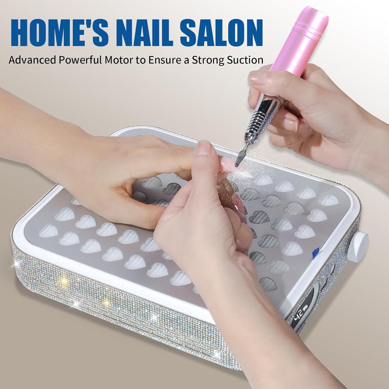 Aspirador de Uñas Recargable Aruiefxe con Filtro Reutilizable