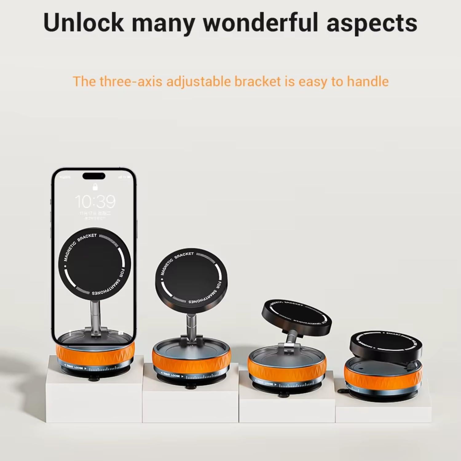 Soporte Magnético para Teléfono Everxcess 360° Ajustable Negro