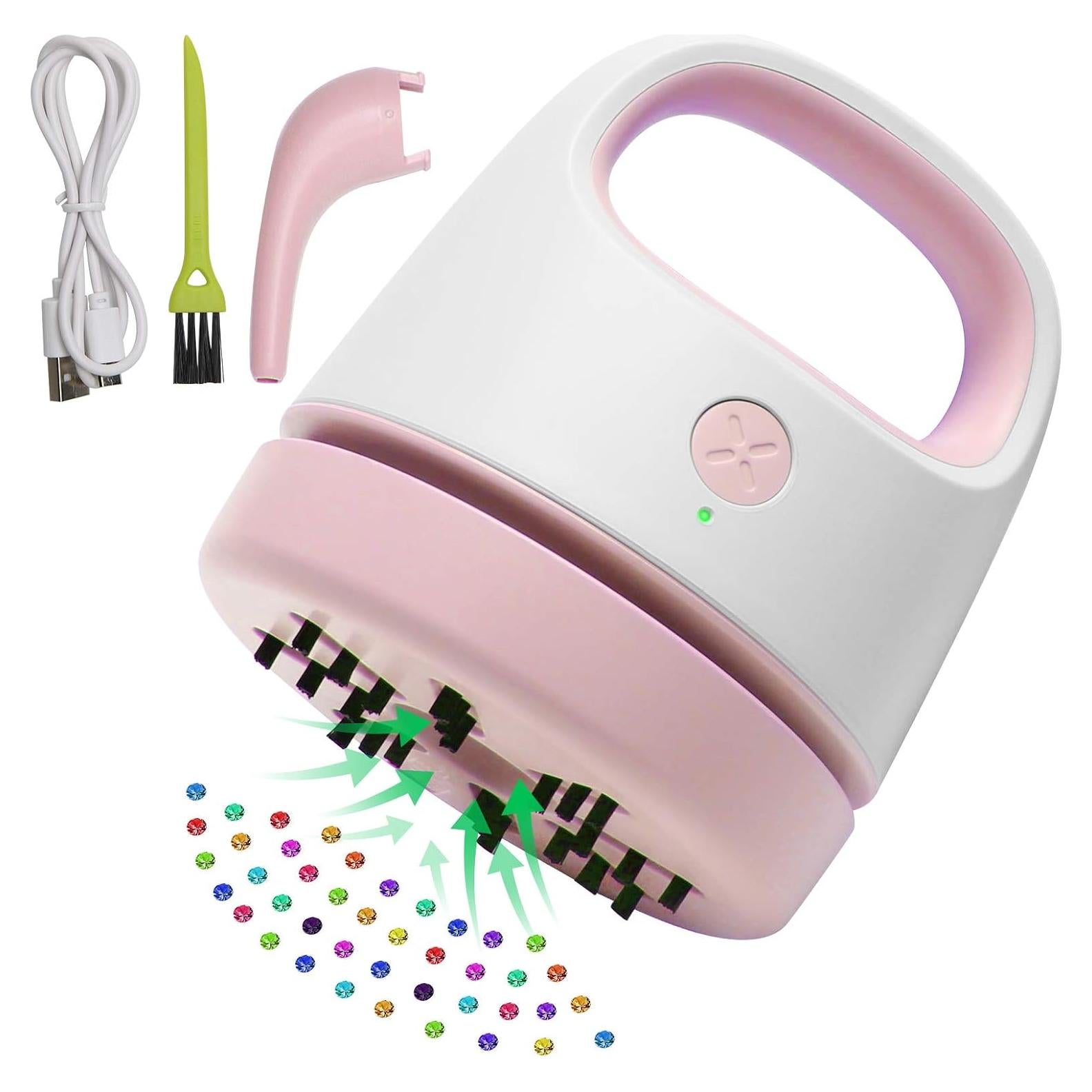 Recogedor Rápido de Diamantes Luxiv L5W - Portátil USB Rosa
