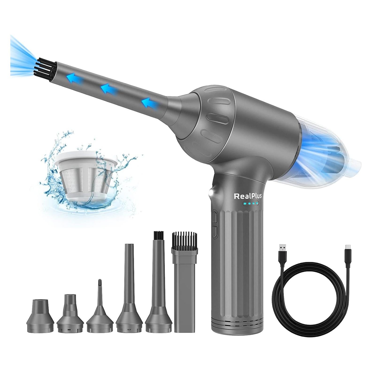 Soplador de Aire Comprimido RealPlus AC-D70 12000Pa 7500mAh