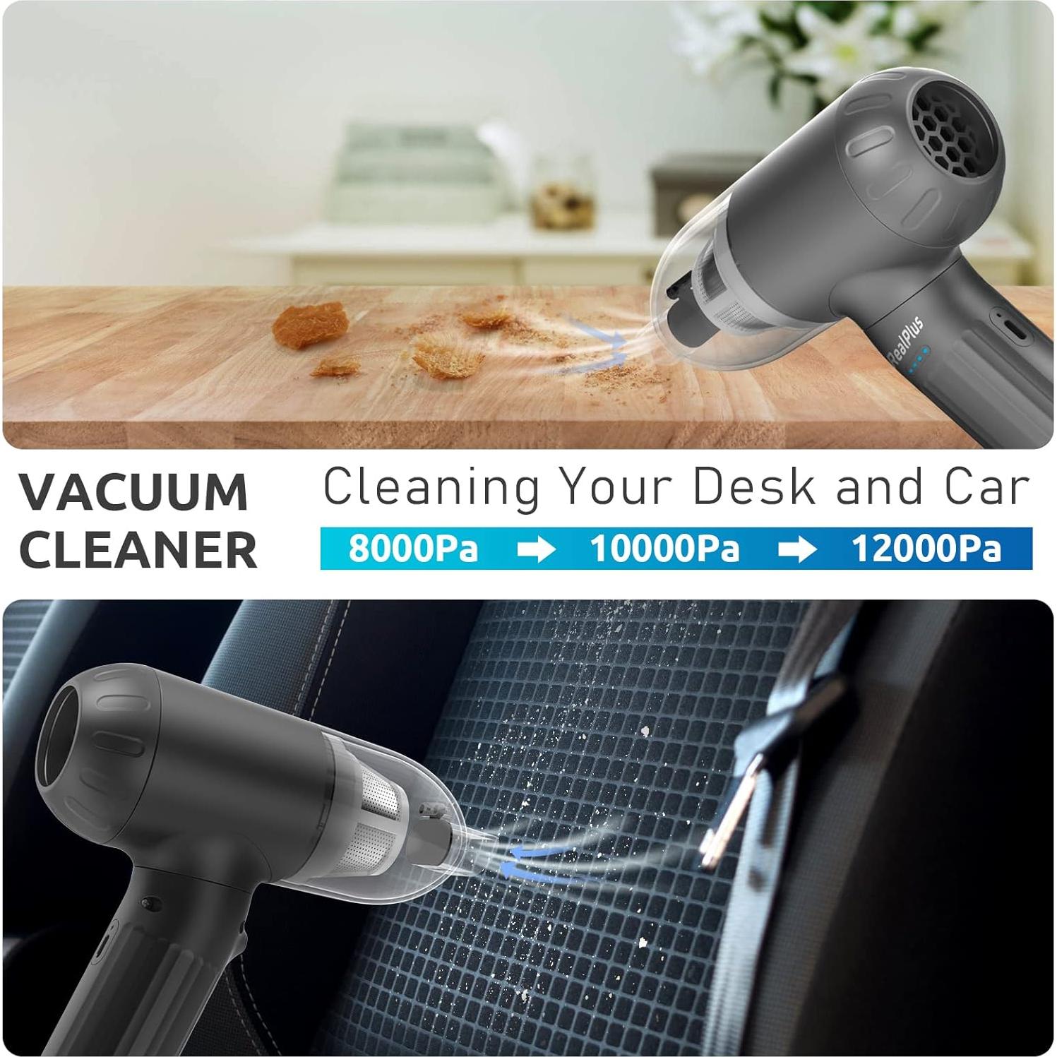 Soplador de Aire Comprimido RealPlus AC-D70 12000Pa 7500mAh