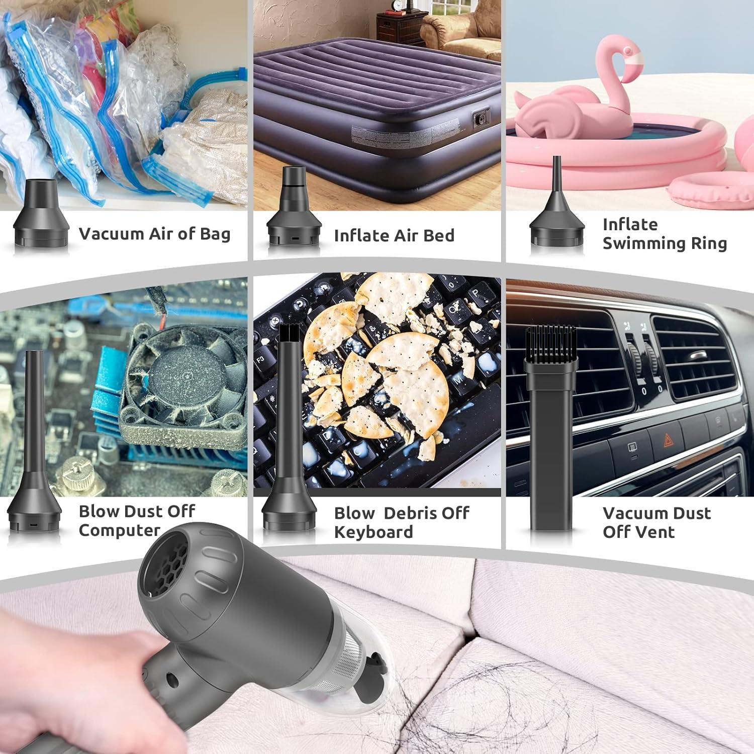 Soplador de Aire Comprimido RealPlus AC-D70 12000Pa 7500mAh