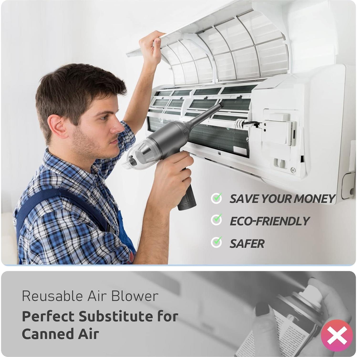 Soplador de Aire Comprimido RealPlus AC-D70 12000Pa 7500mAh