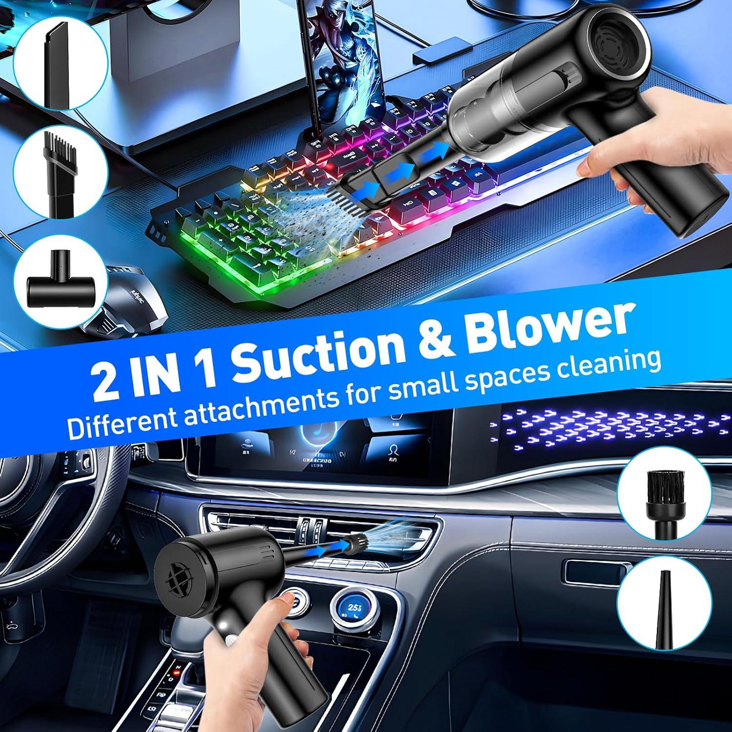 Aspiradora de Mano Inalámbrica SHLNLI ZC005 120W con Luz LED