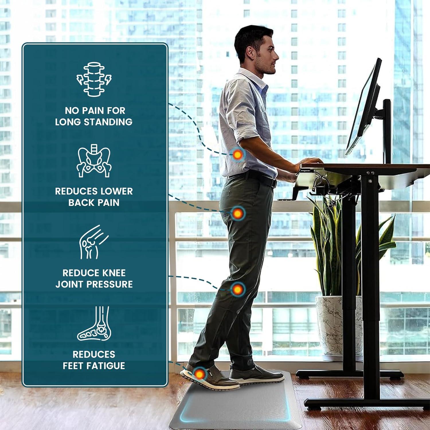 Alfombra Antifatiga Ergonómica Caracal Cove 43.9x71.1cm Gris