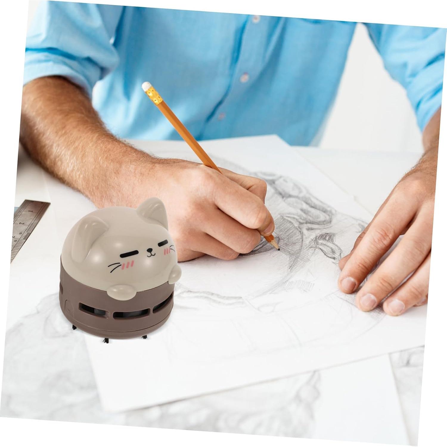 Aspiradora de Mano MERRYHAPY Mini Recargable Diseño Gato