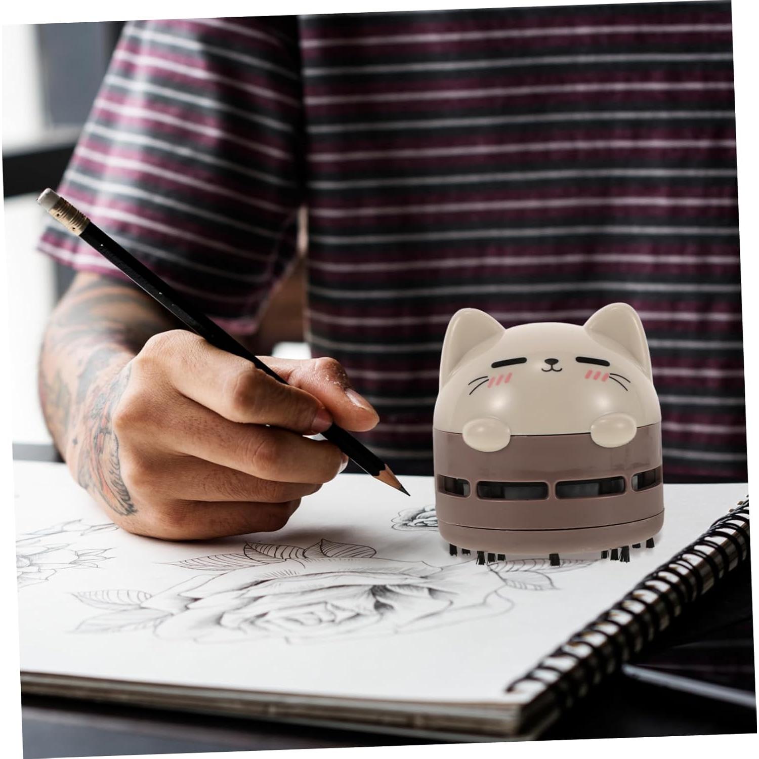 Aspiradora de Mano MERRYHAPY Mini Recargable Diseño Gato