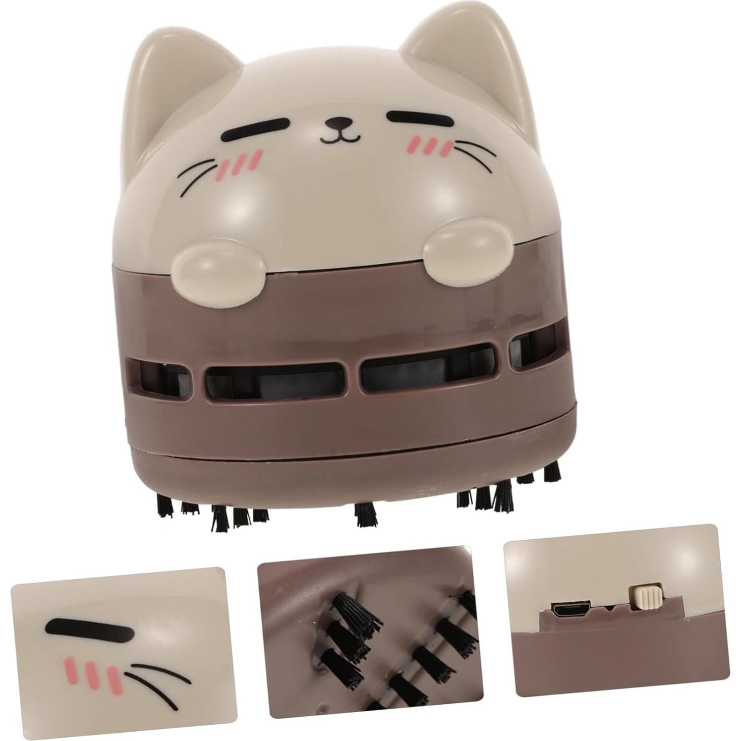 Aspiradora de Mano MERRYHAPY Mini Recargable Diseño Gato
