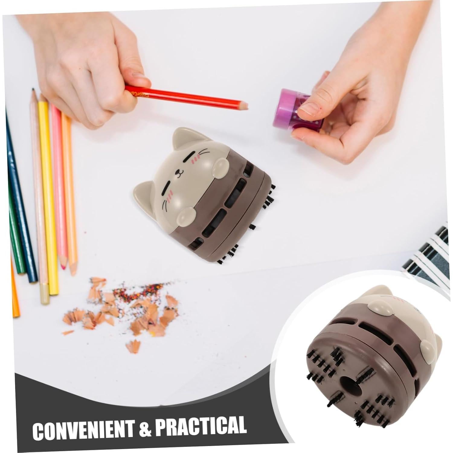 Aspiradora de Mano MERRYHAPY Mini Recargable Diseño Gato