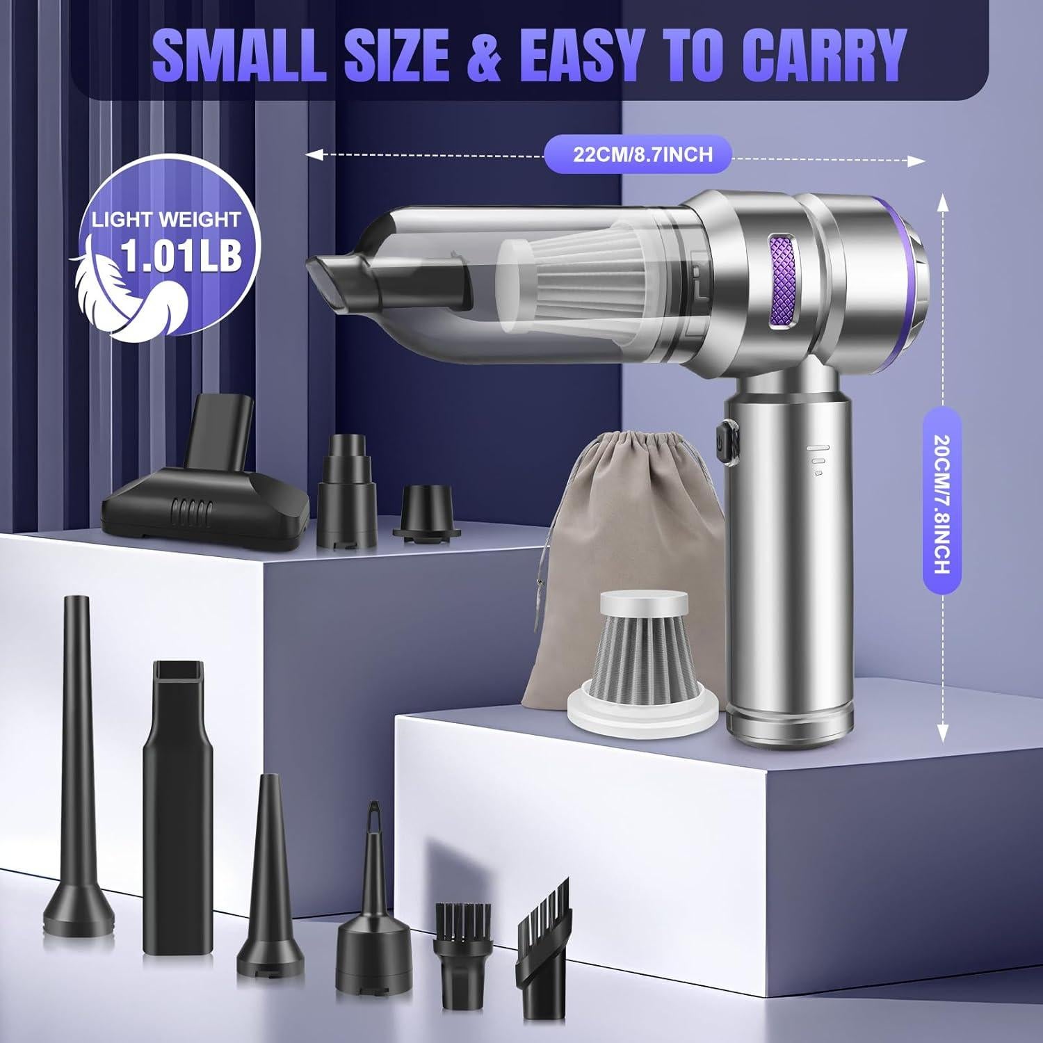 Aspiradora de Mano CHOLANG ST-6659Plus 20000PA Inalámbrica