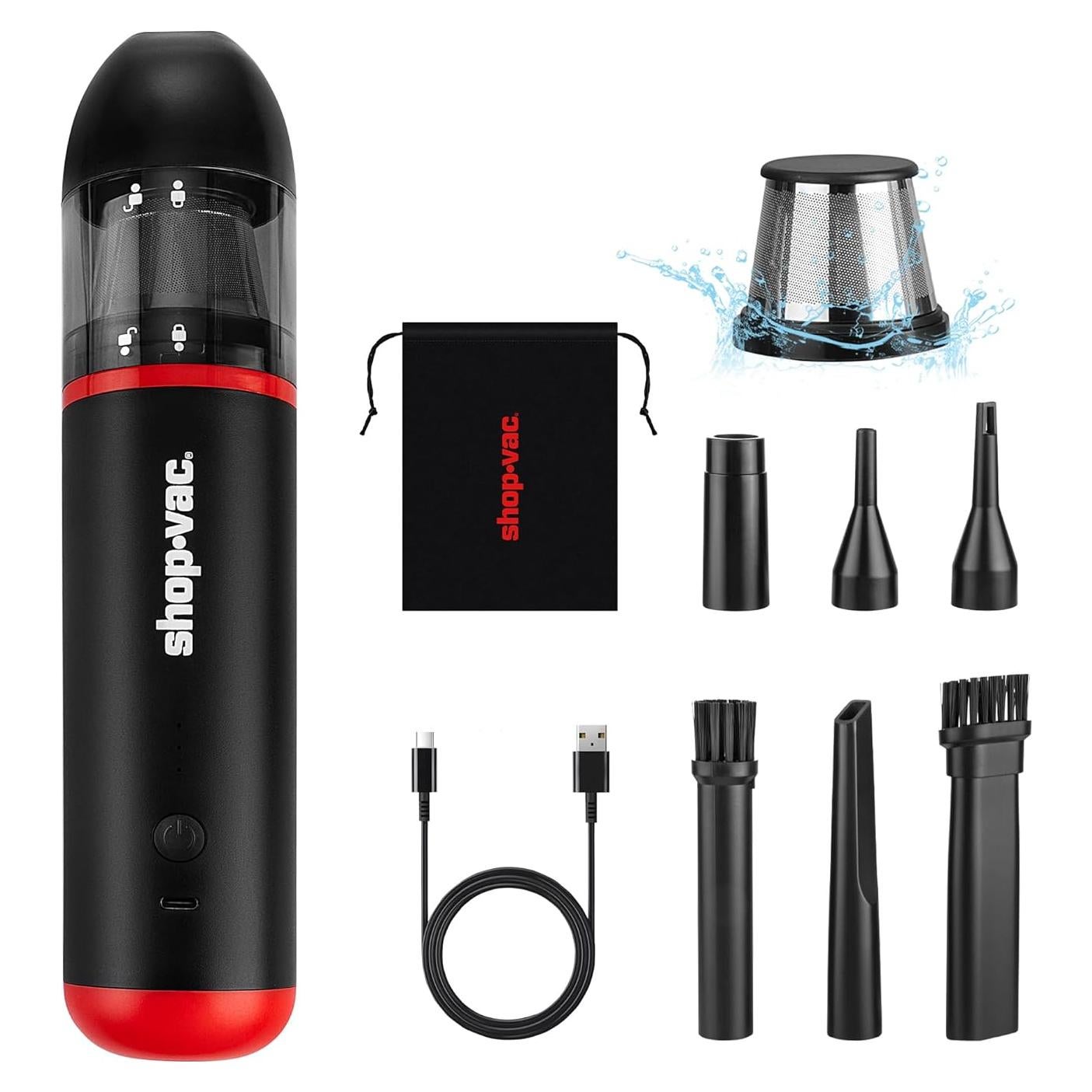 Aspiradora de Coche Inalámbrica Shop-Vac 14000Pa 2-en-1