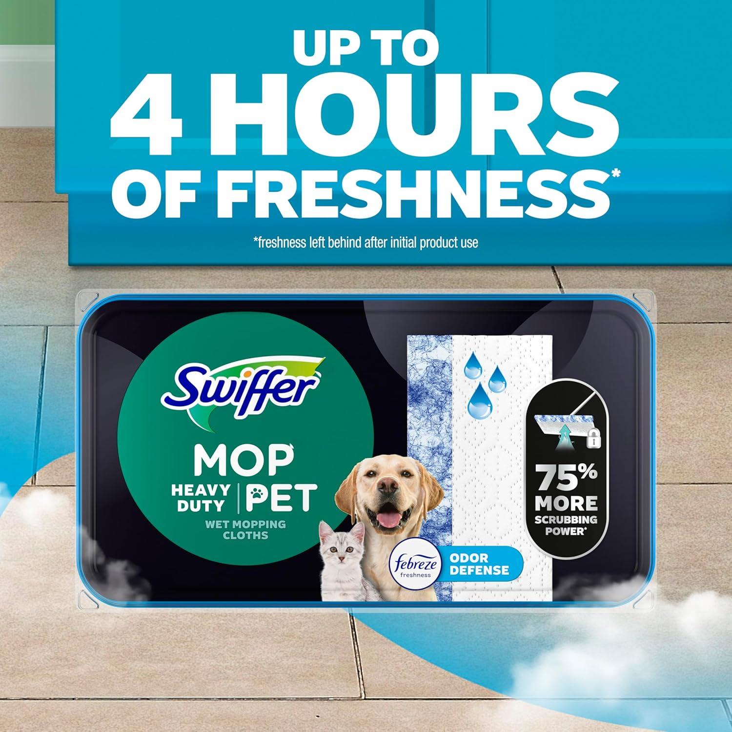 Paños Húmedos Swiffer Sweeper Pet Heavy Duty - 20 Unidades