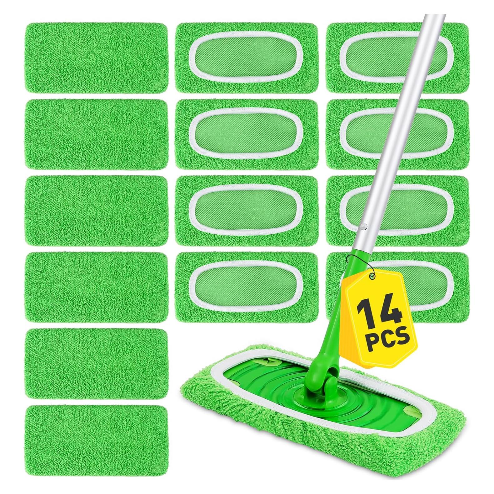 14 Almohadillas de Microfibra Reutilizables NEOACT para Mopa