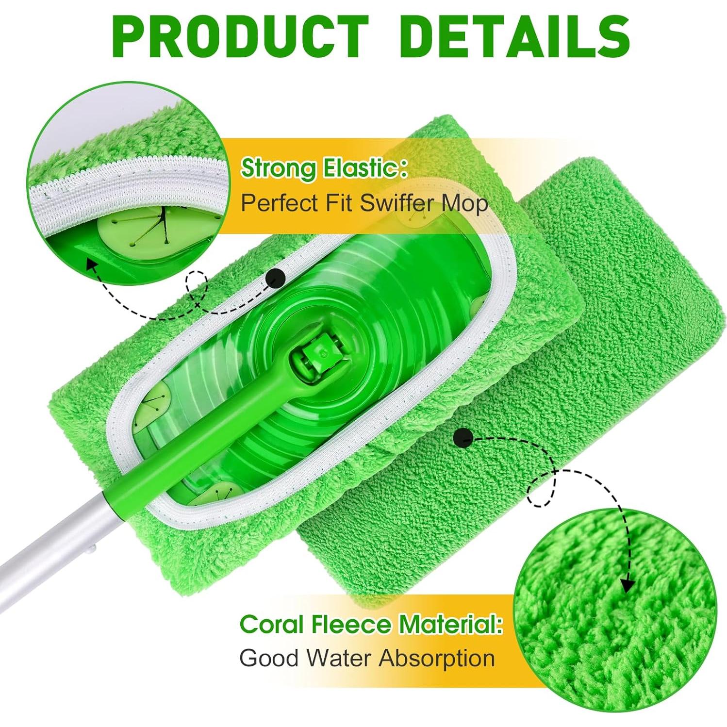 14 Almohadillas de Microfibra Reutilizables NEOACT para Mopa