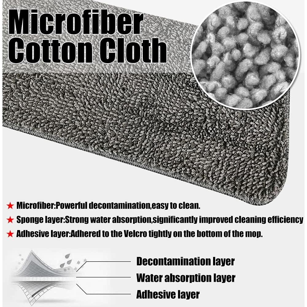 Paquete de 6 cabezales de repuesto microfibra Rainmae 42x14cm