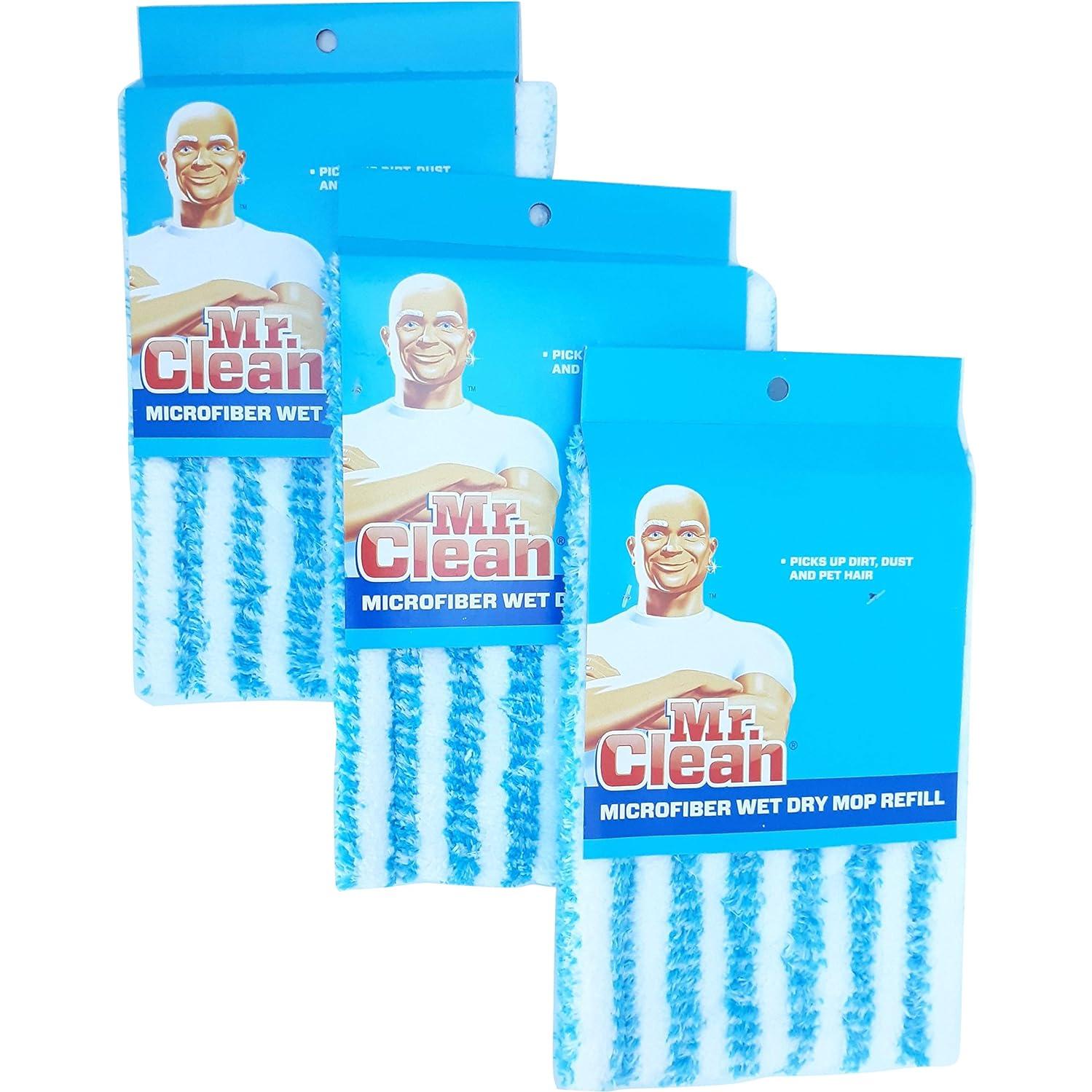 Repuesto Mopa Húmeda y Seca Mr. Clean Microfibra 3 Unidades