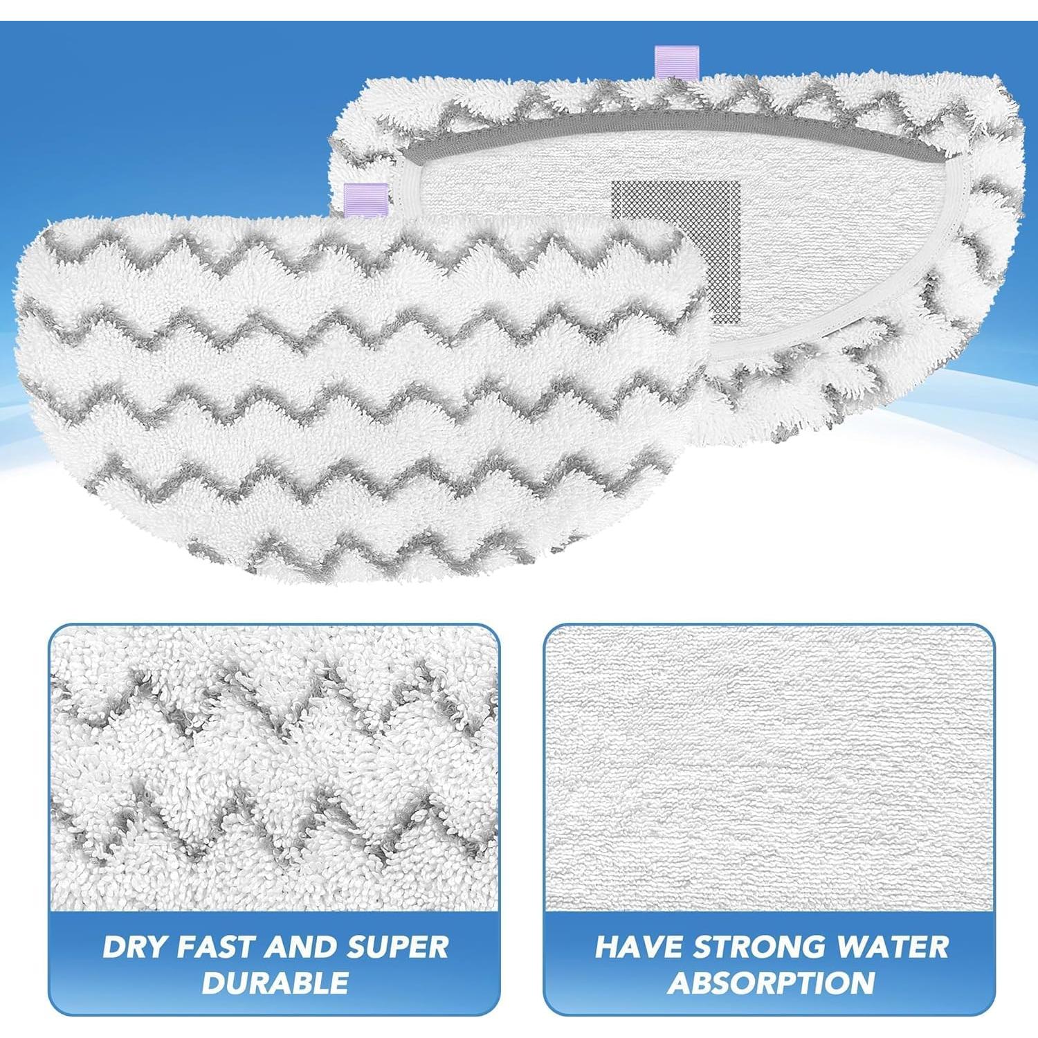 Paños de Reemplazo Tidy Monster para Mop de Vapor Bissell 4 Unidades