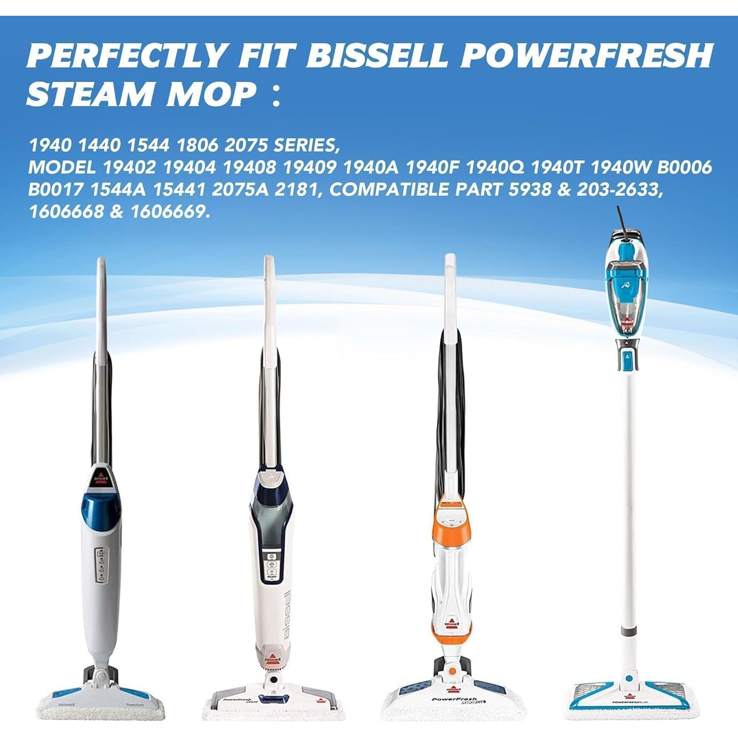 Paños de Reemplazo Tidy Monster para Mop de Vapor Bissell 4 Unidades