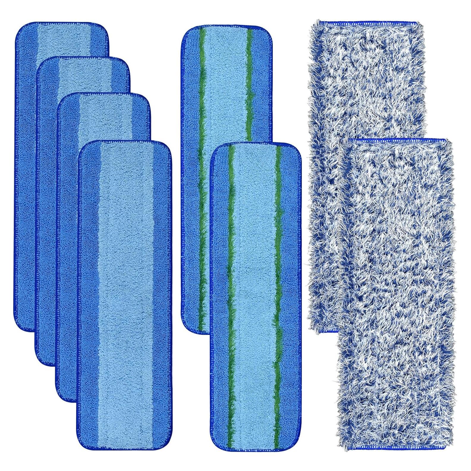 Paquete de 8 Almohadillas de Microfibra para Mopa Bona