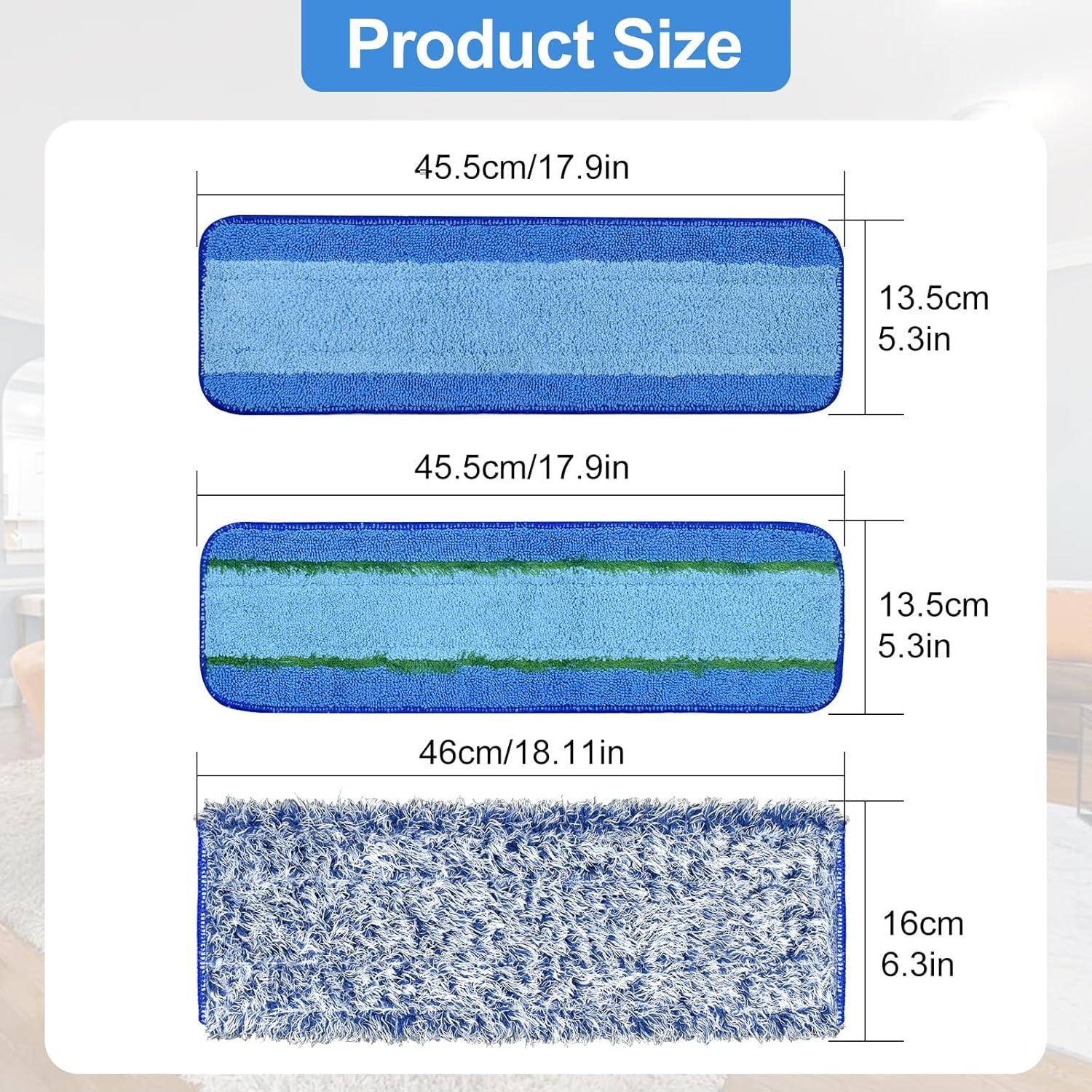 Paquete de 8 Almohadillas de Microfibra para Mopa Bona