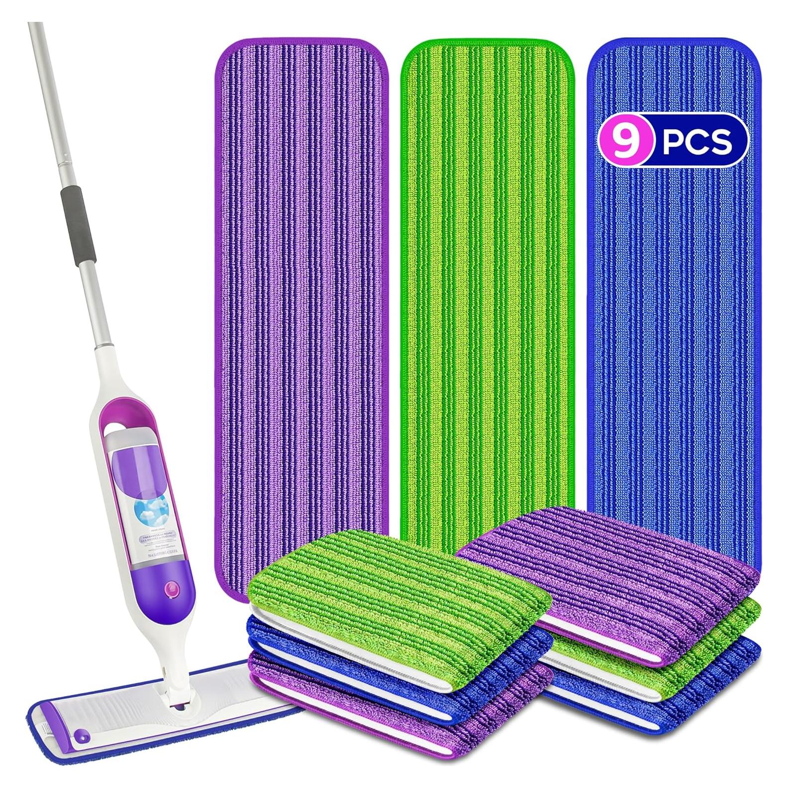9 Almohadillas de Mopa Reutilizables Papclean para Swiffer