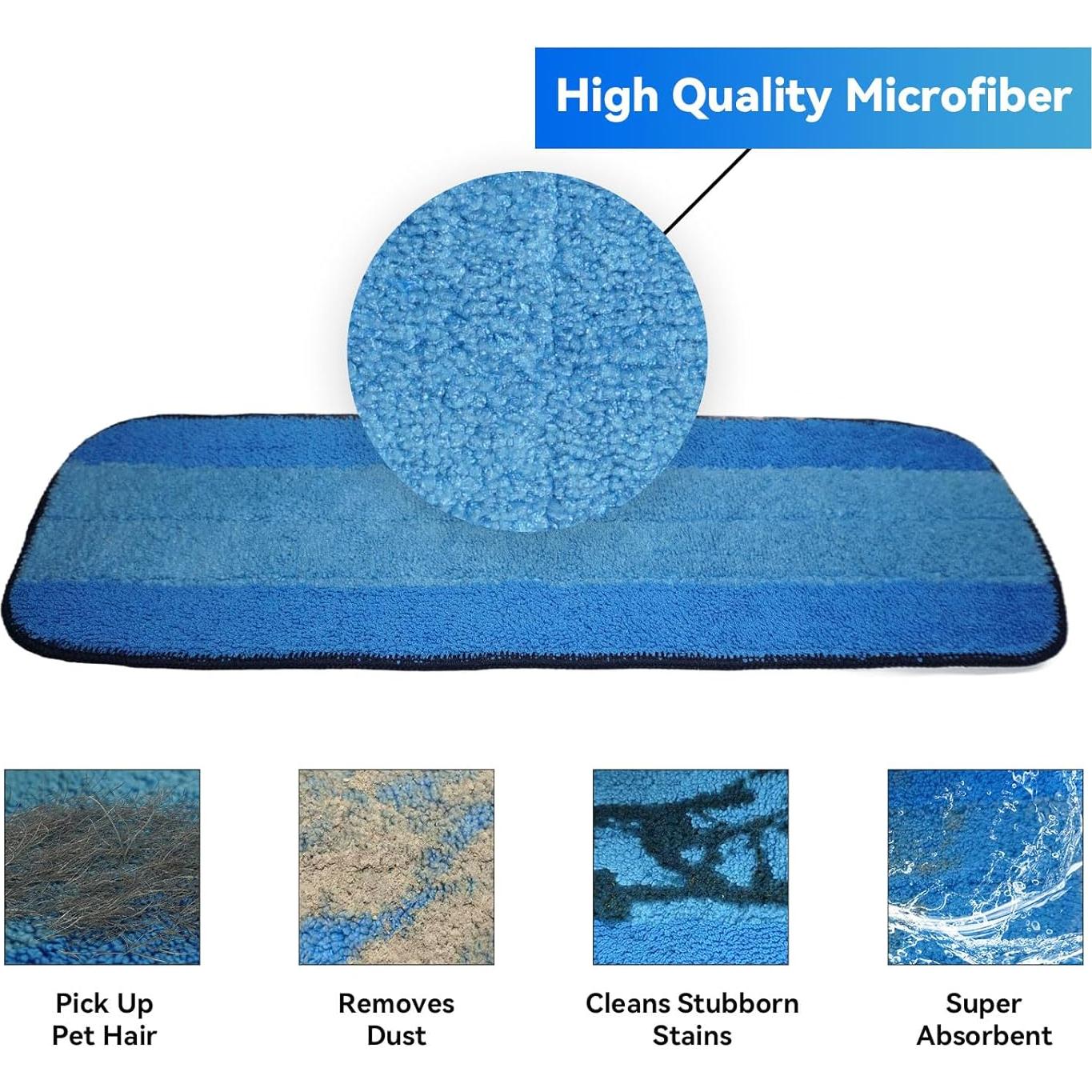 Paquete de 3 almohadillas de microfibra 18" Aheihiduhc